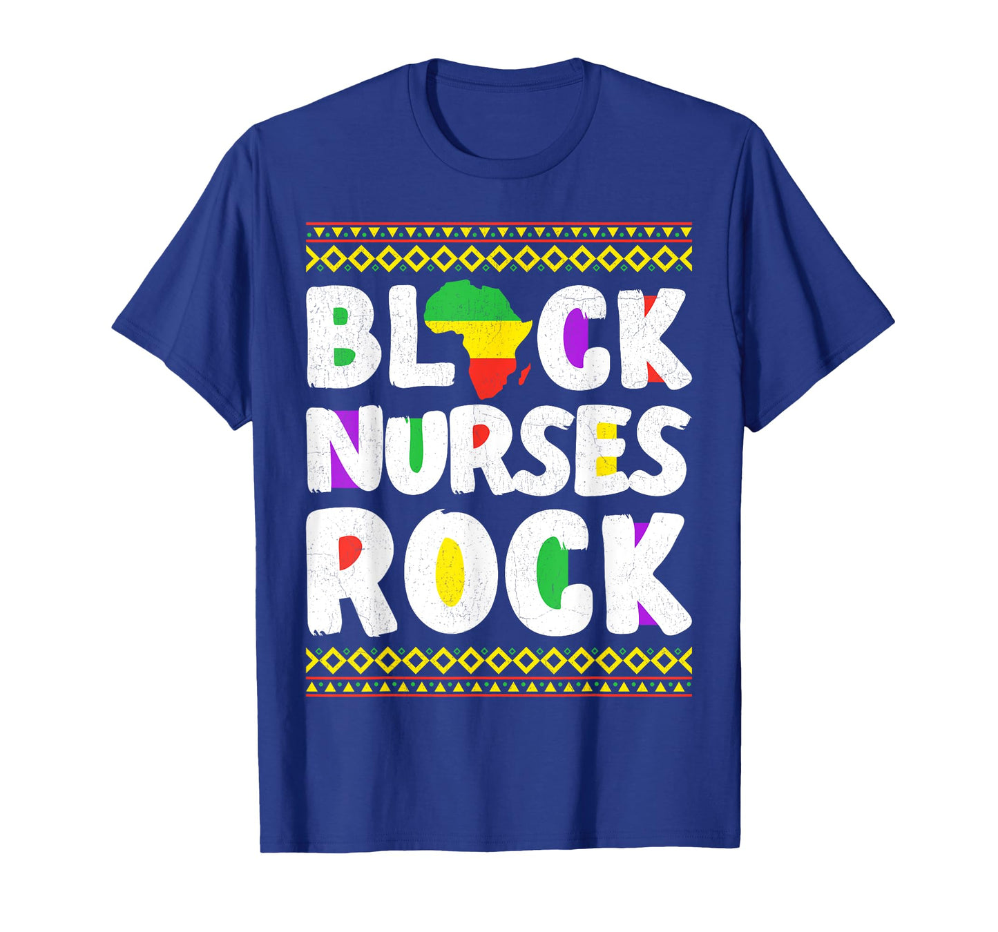 African American Black Nurse Rock Juneteenth T-Shirt