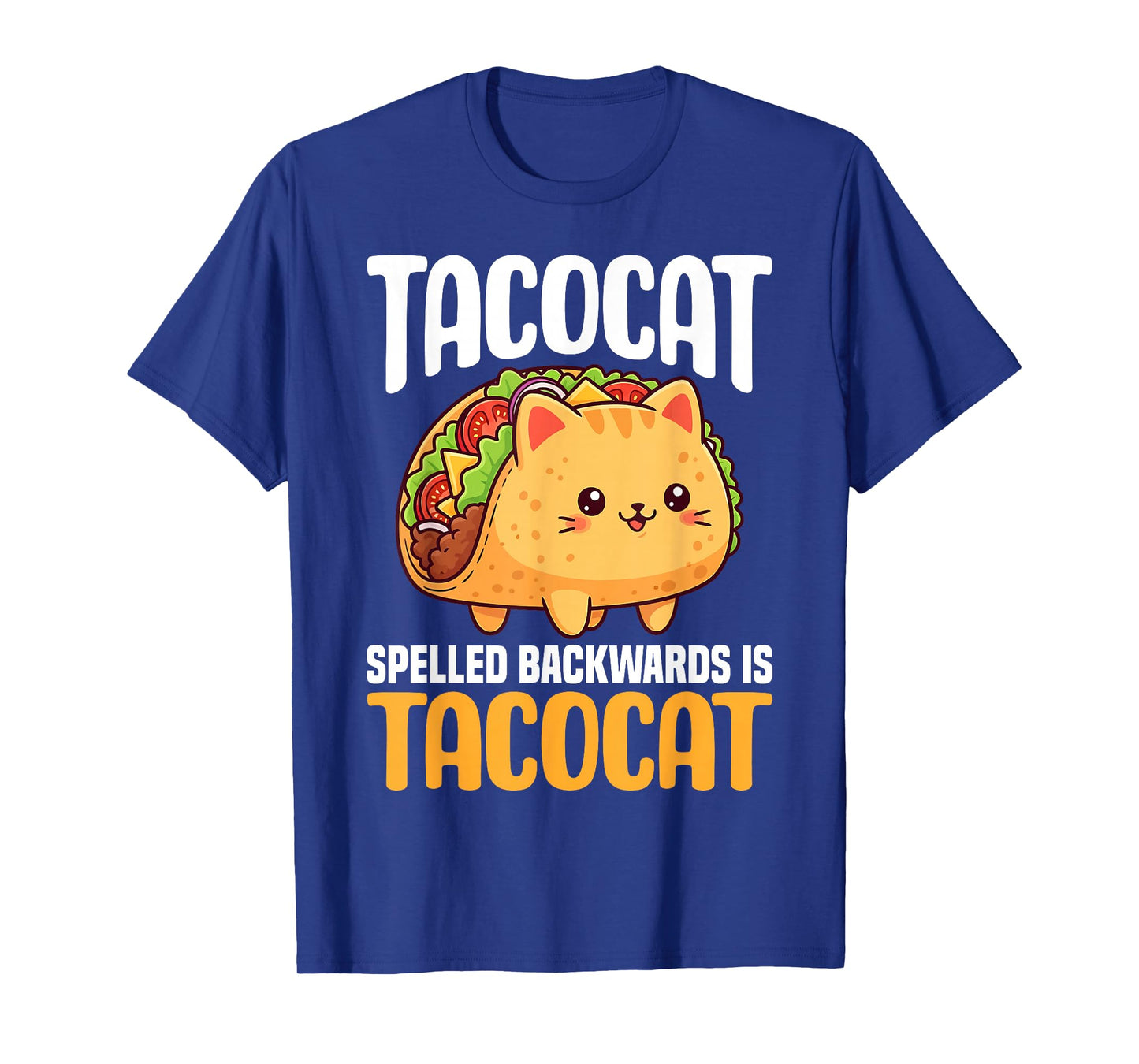 Funny Tacocat Spelled Backwards is Tacocat Funny Cat Lovers T-Shirt