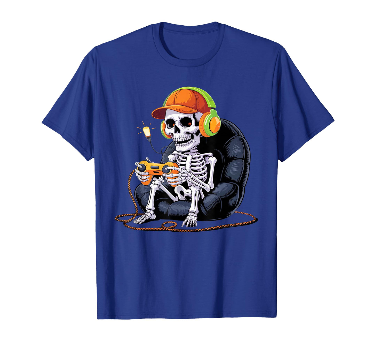 Boy Toddler Halloween Skeleton Gamer Video Gaming Boys Kids T-Shirt