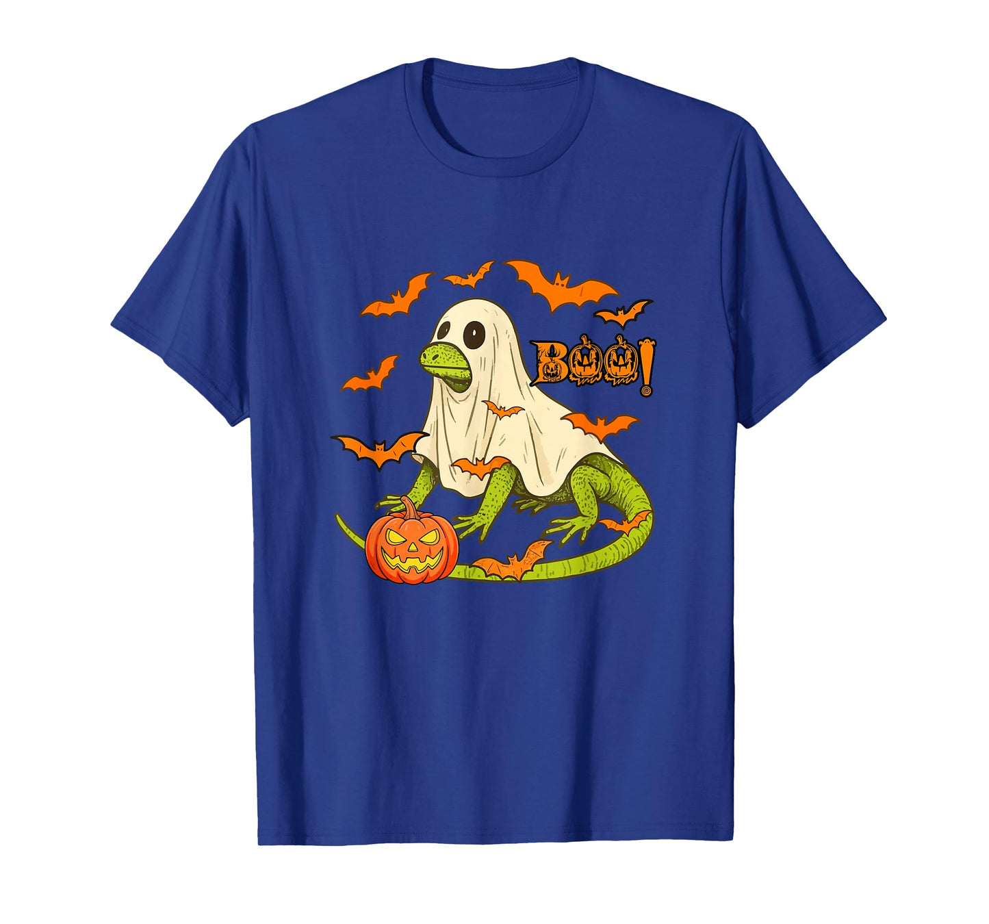 Boo Halloween Lizard Cosplay Ghost Costume Animal Lover T-Shirt
