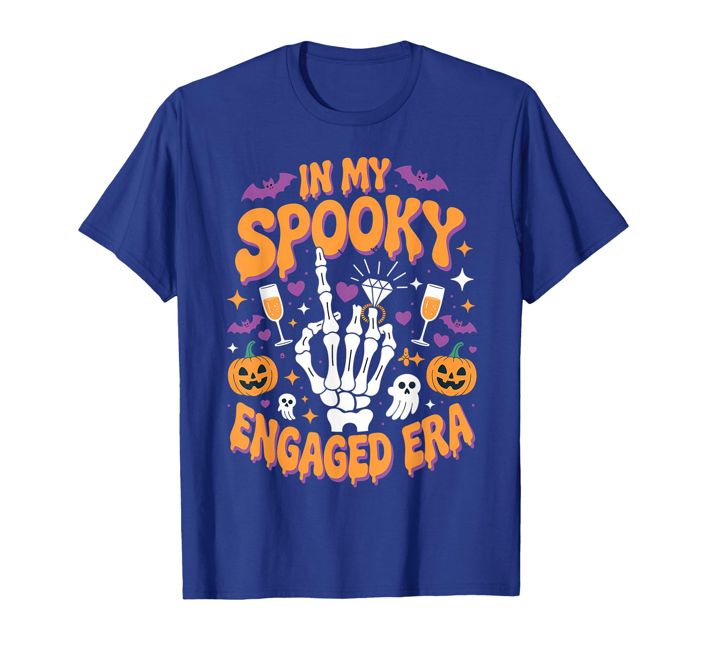 in My Spooky Engaged Era Halloween Engagement Party Bride T-Shirt