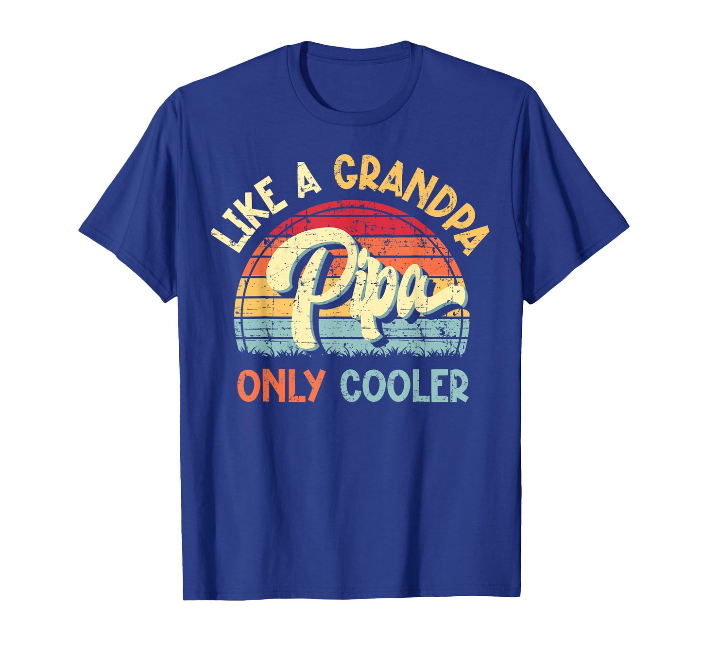 Pipa Like a Grandpa Only Cooler Vintage Fathers Day Funny T-Shirt