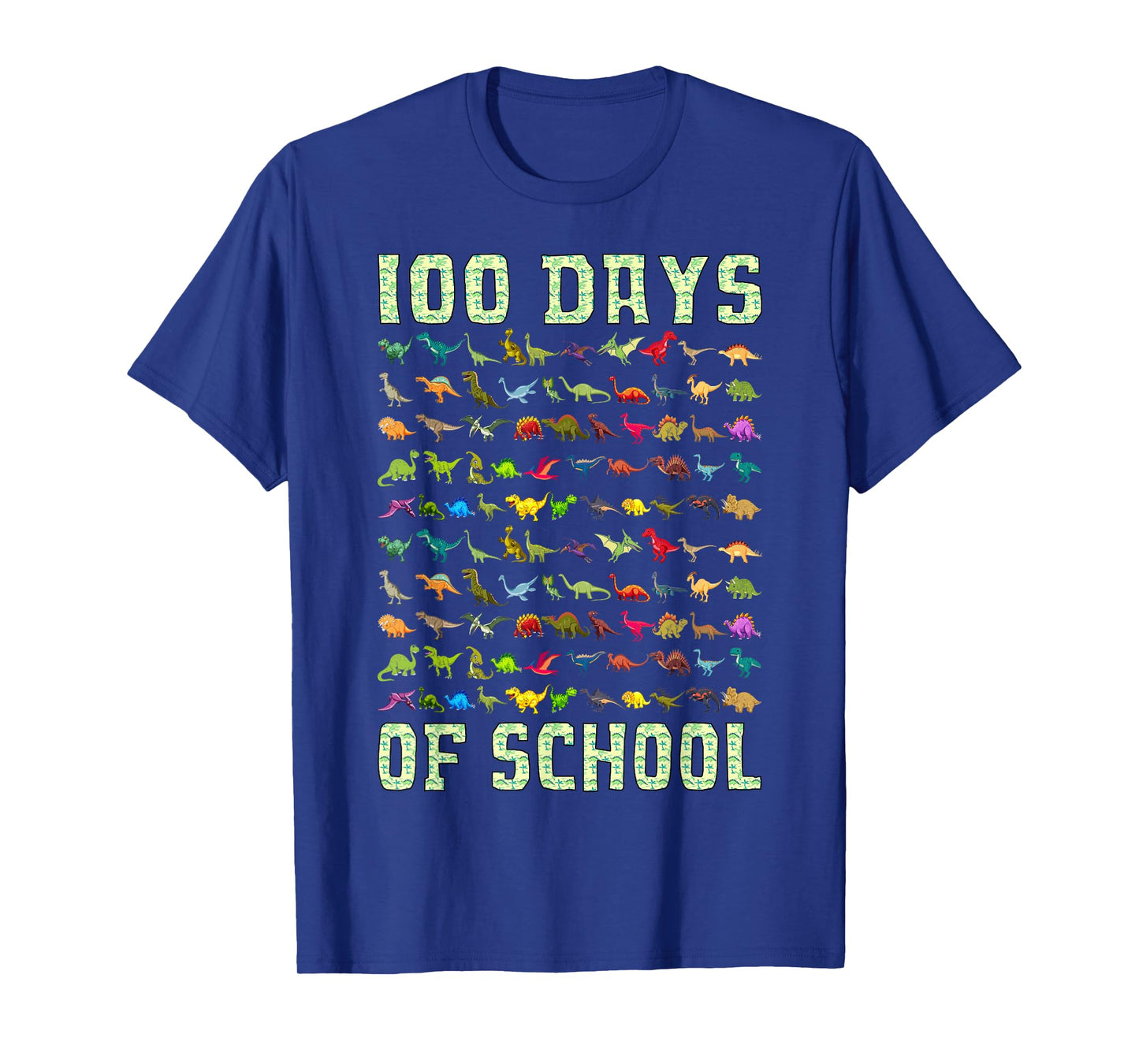 Dinosaur T Rex Happy 100th Day Of School Gifts 100 Days Smarter Kids Unisex T-Shirt Black Small Classic Fit Short Sleeve Modern Casual Round Neck Themed-T-Shirts Shirt