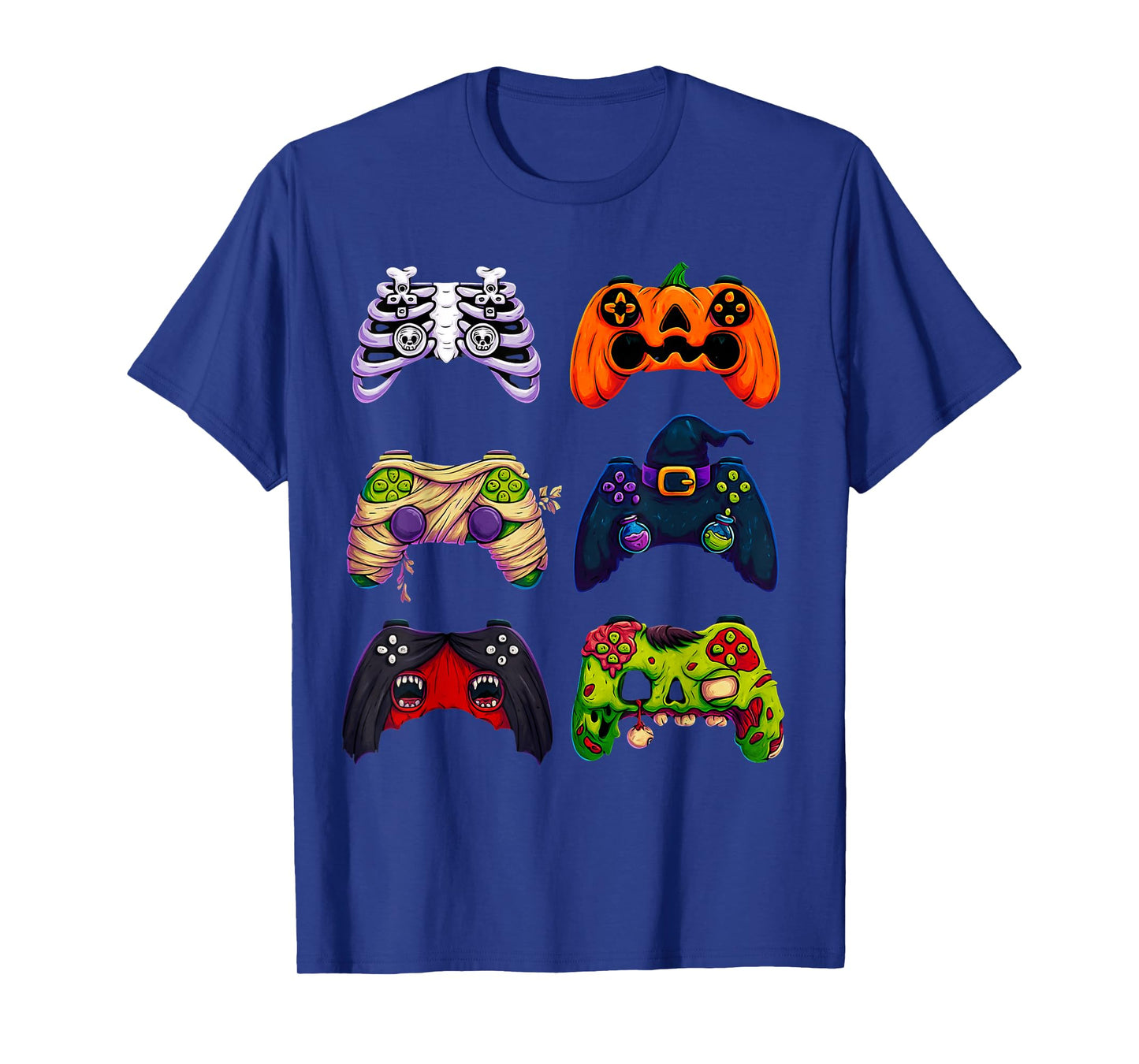 Halloween Skeleton Zombie Gaming Controllers T-Shirt