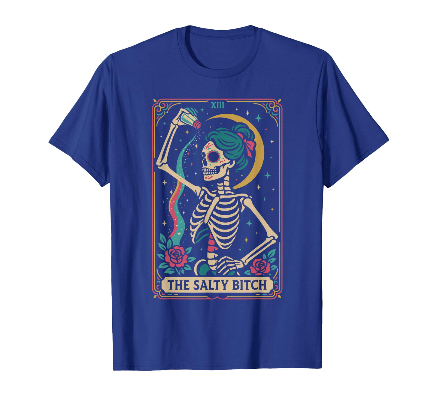 The Salty Bitch Tarot Card Skeleton T-Shirt