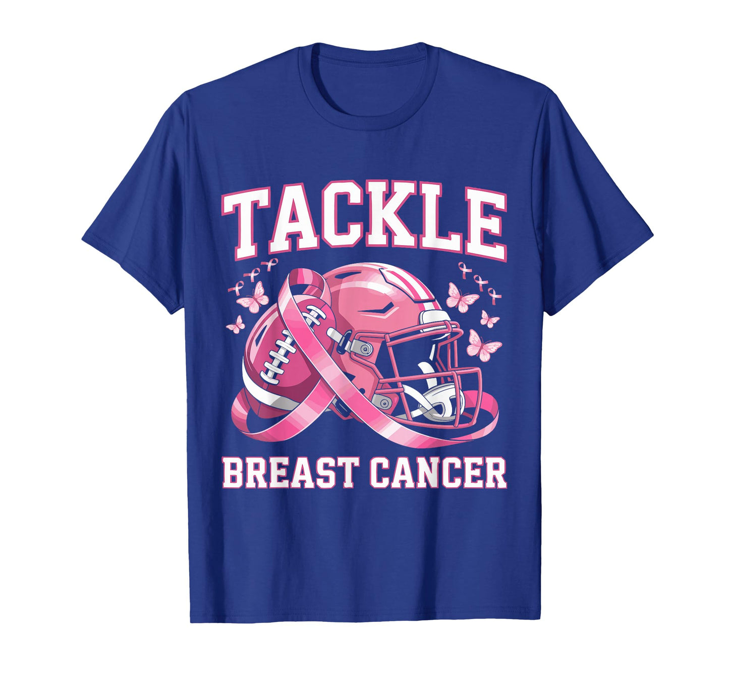 Tackle Breast Cancer Awareness American Football T-Shirt