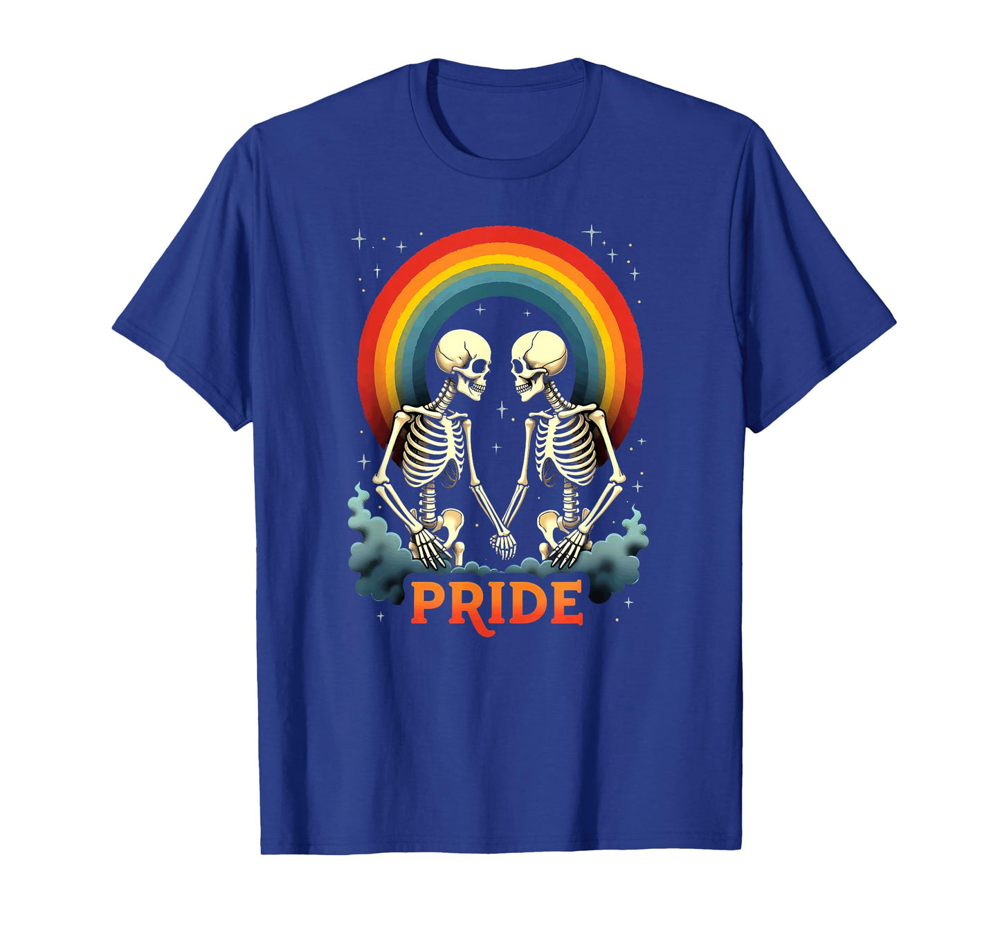Tarot Card Pride LGBT Gay Lesbian Rainbow Skeleton Halloween T-Shirt
