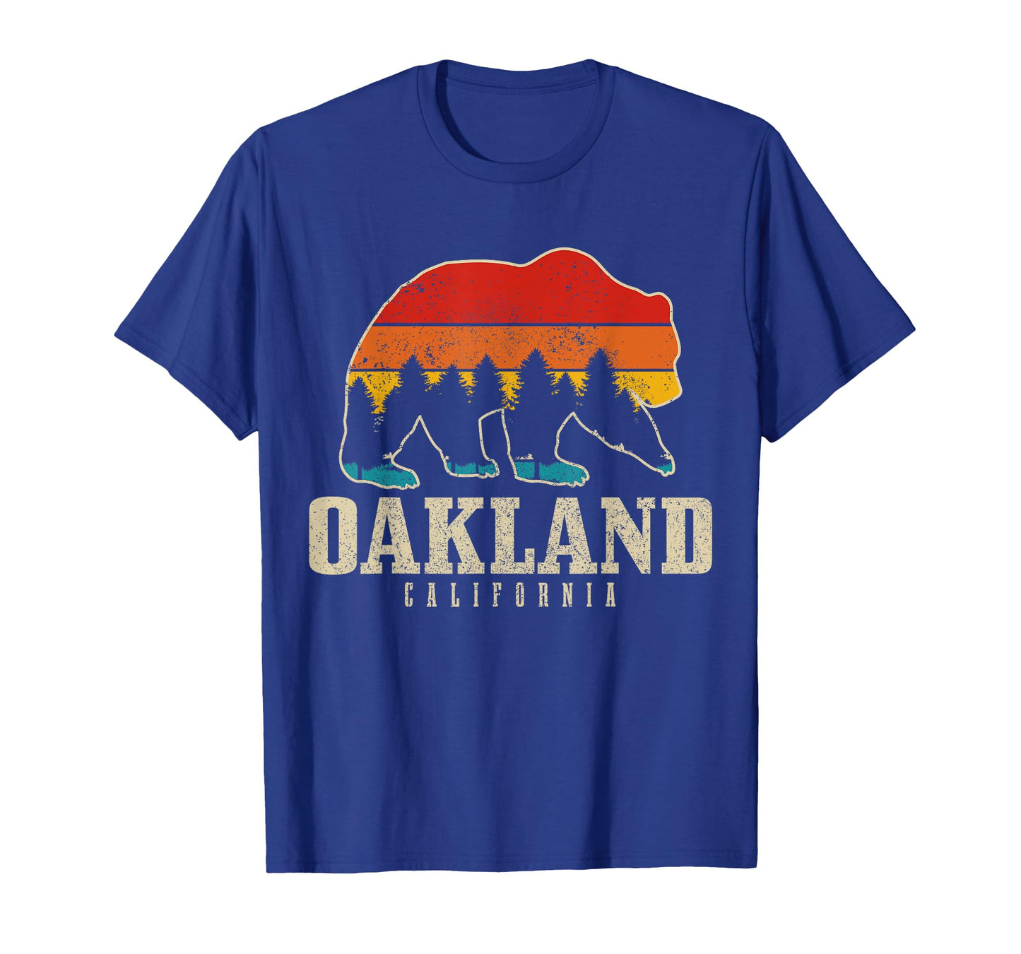 Oakland California Bear Nature Vintage Grizzly T-Shirt
