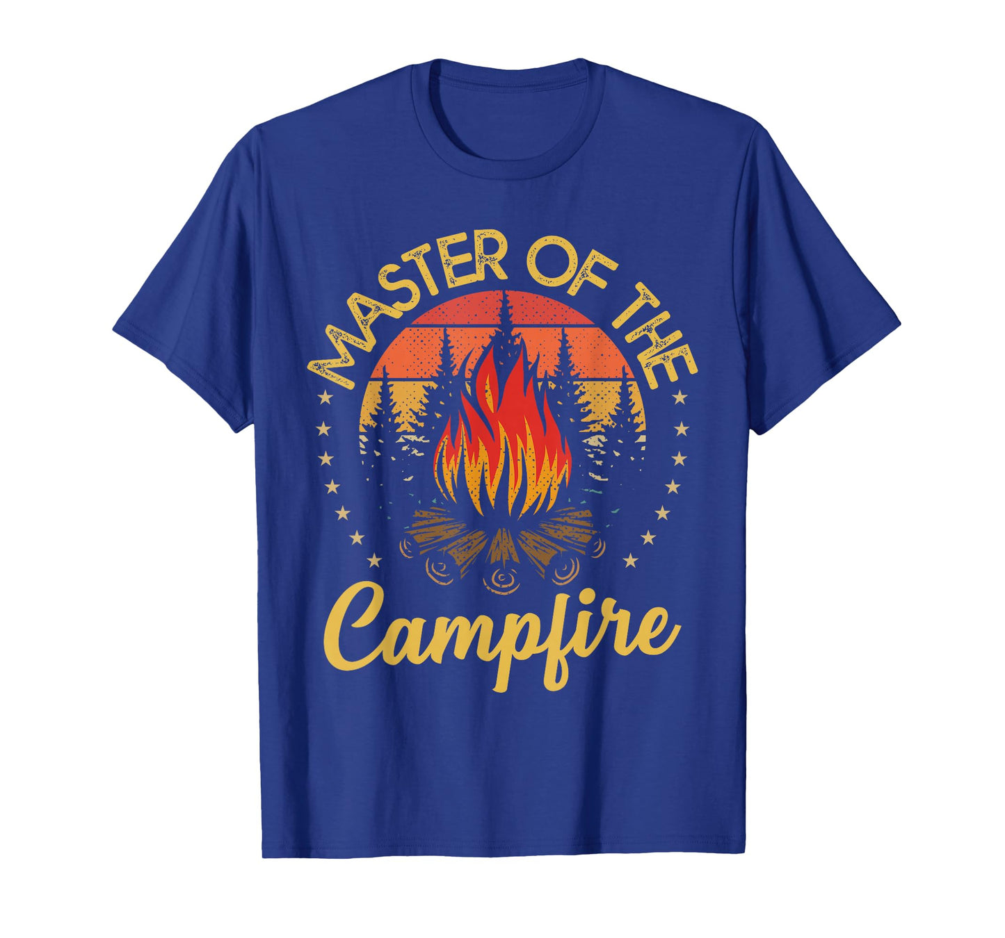 Funny Camping and Hiking Gifts for Men and Women Master of the Campfire Vintage Camping Lovers T-Shirt