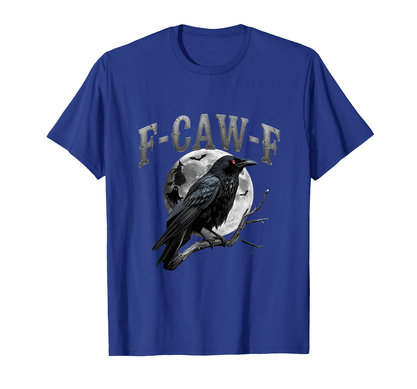 Dark F-Caw-F Crow Halloween Moonlight Black Raven Costume T-Shirt