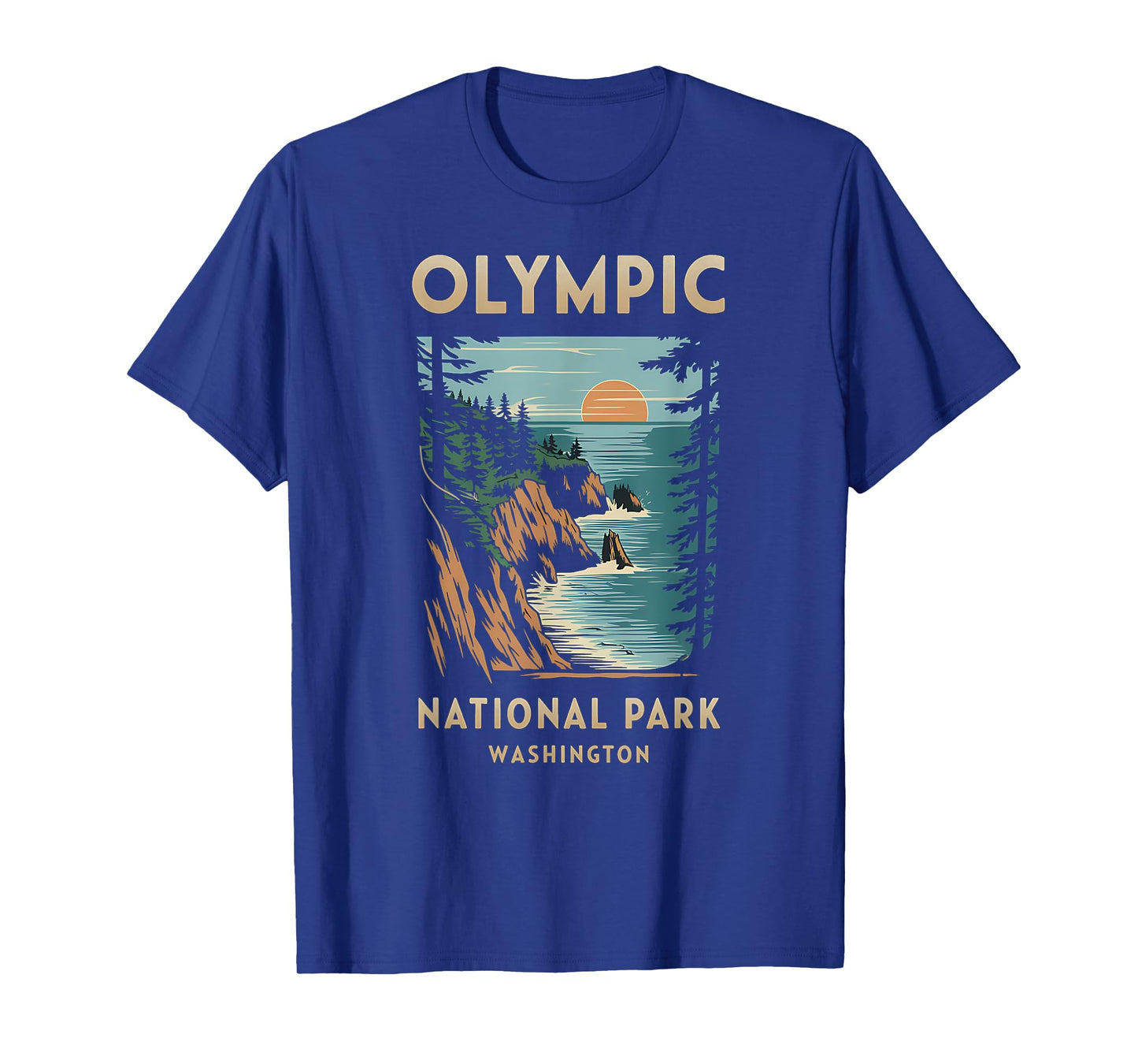 Scenic Sunset at Olympic National Park Washington T-Shirt