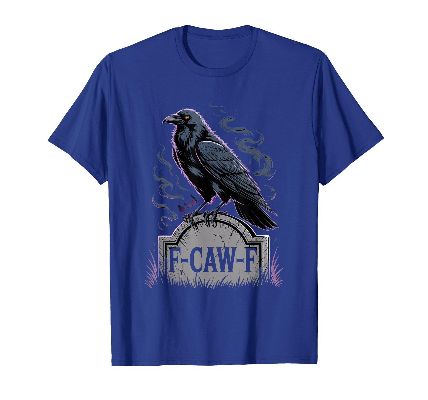 F-Caw-F Crow Funny Gothic Moon Black Bird Halloween T-Shirt