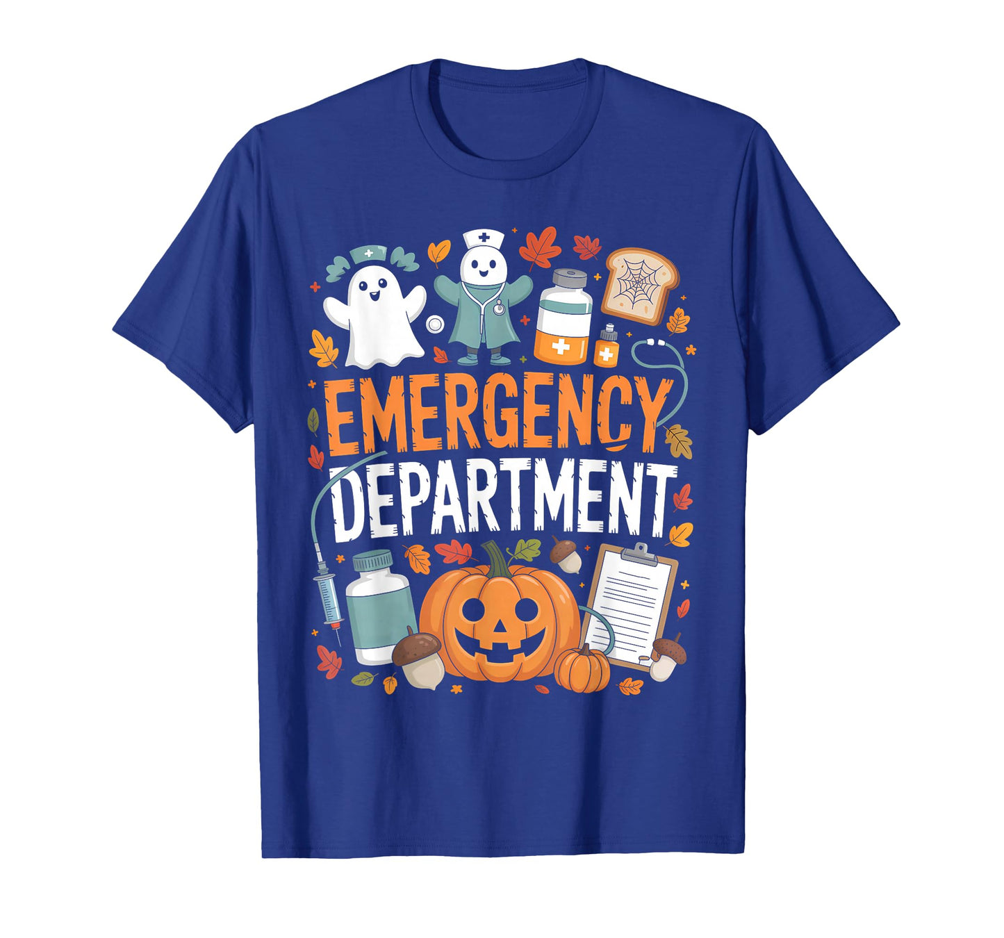 Emergency Department Funny ER Nurse Halloween Spooky Season T-Shirt