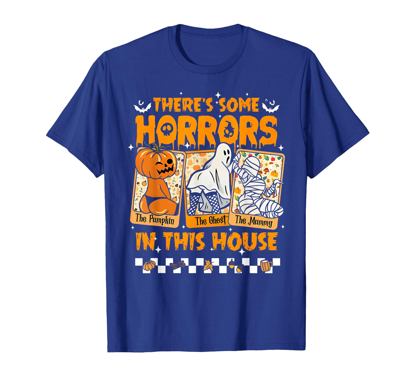 There's Some Horrors in This House Funny Horror Characters T-Shirt