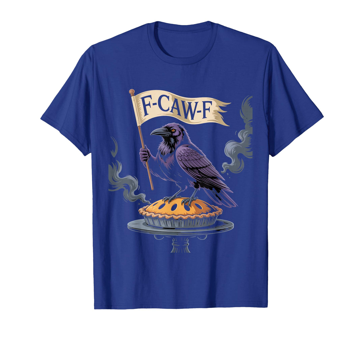 F-CAW-F Crow Thanksgiving Calories Don't Count Funny Turkey T-Shirt