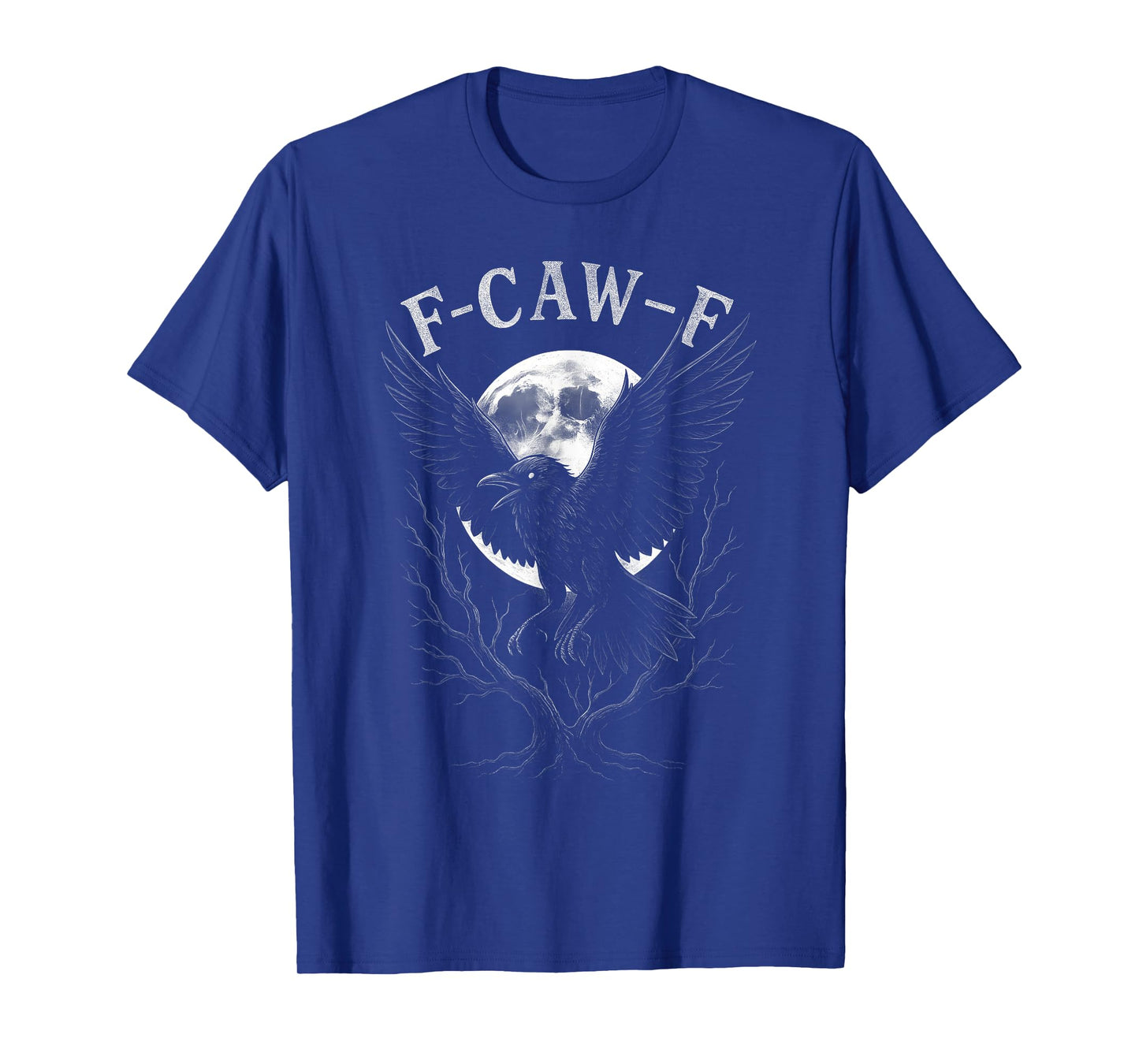 Crow F-Caw-F Raven Gothic Witchy Funny Halloween Design T-Shirt