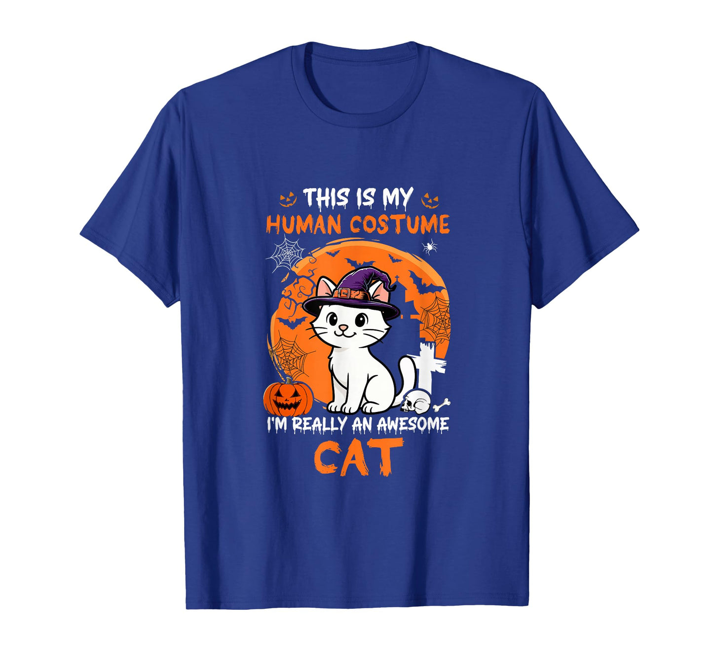 Human Costume Proud Awesome Cat Halloween Cat Owner Lover T-Shirt