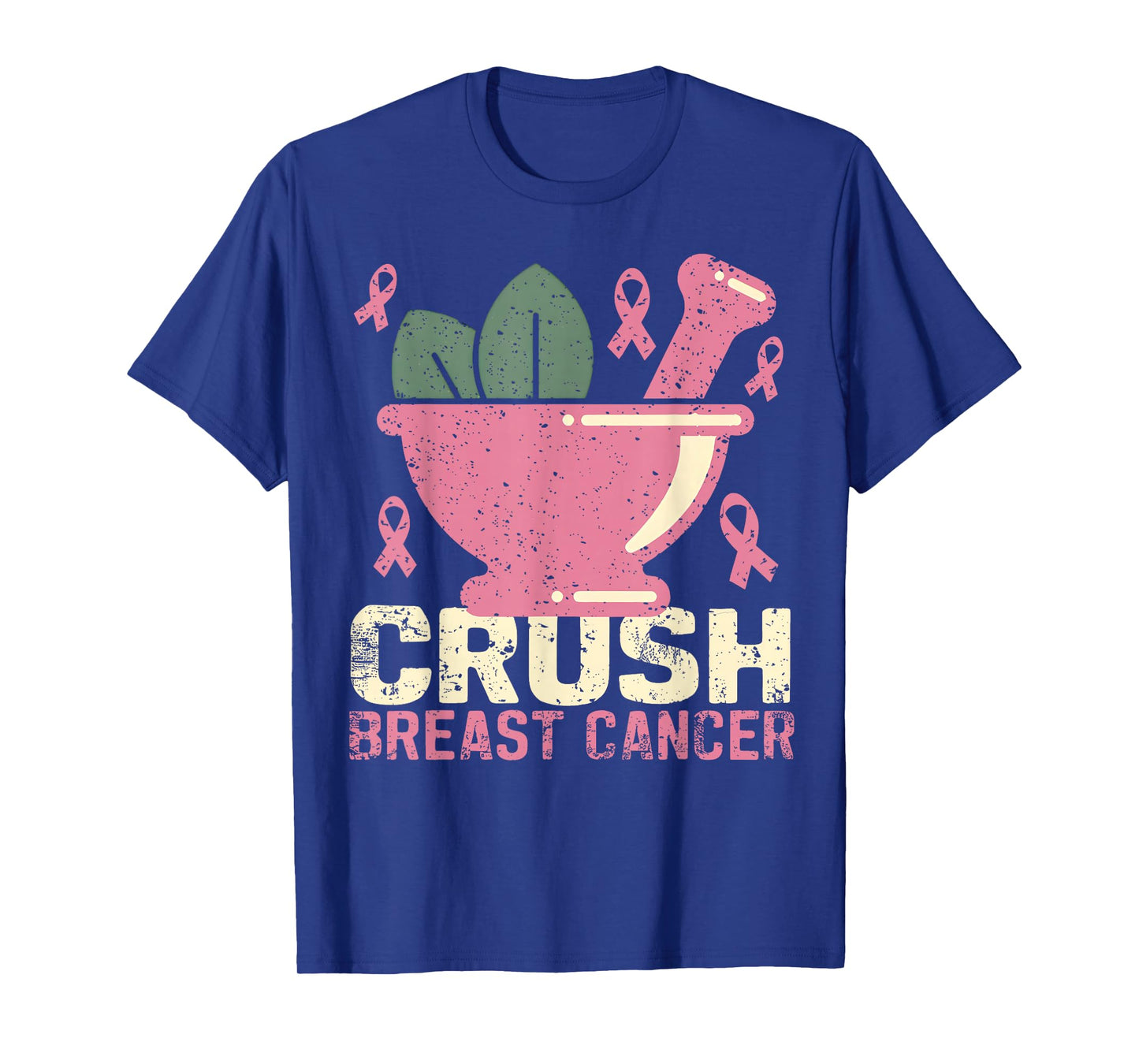 Crush Breast Cancer Pink Ribbon Pharmacy Nurse Supoort T-Shirt