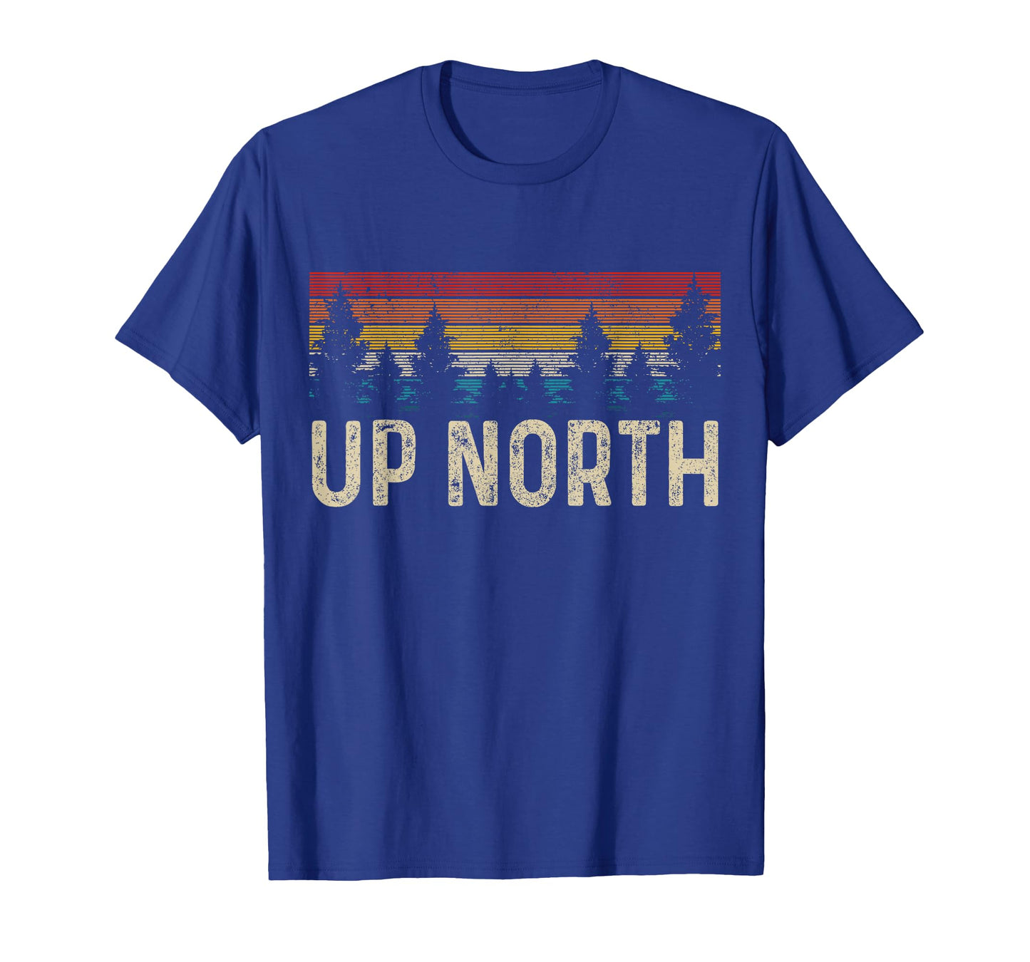 Up North Vintage Hiking Nature Camping Alaska PNW Hiker T-Shirt