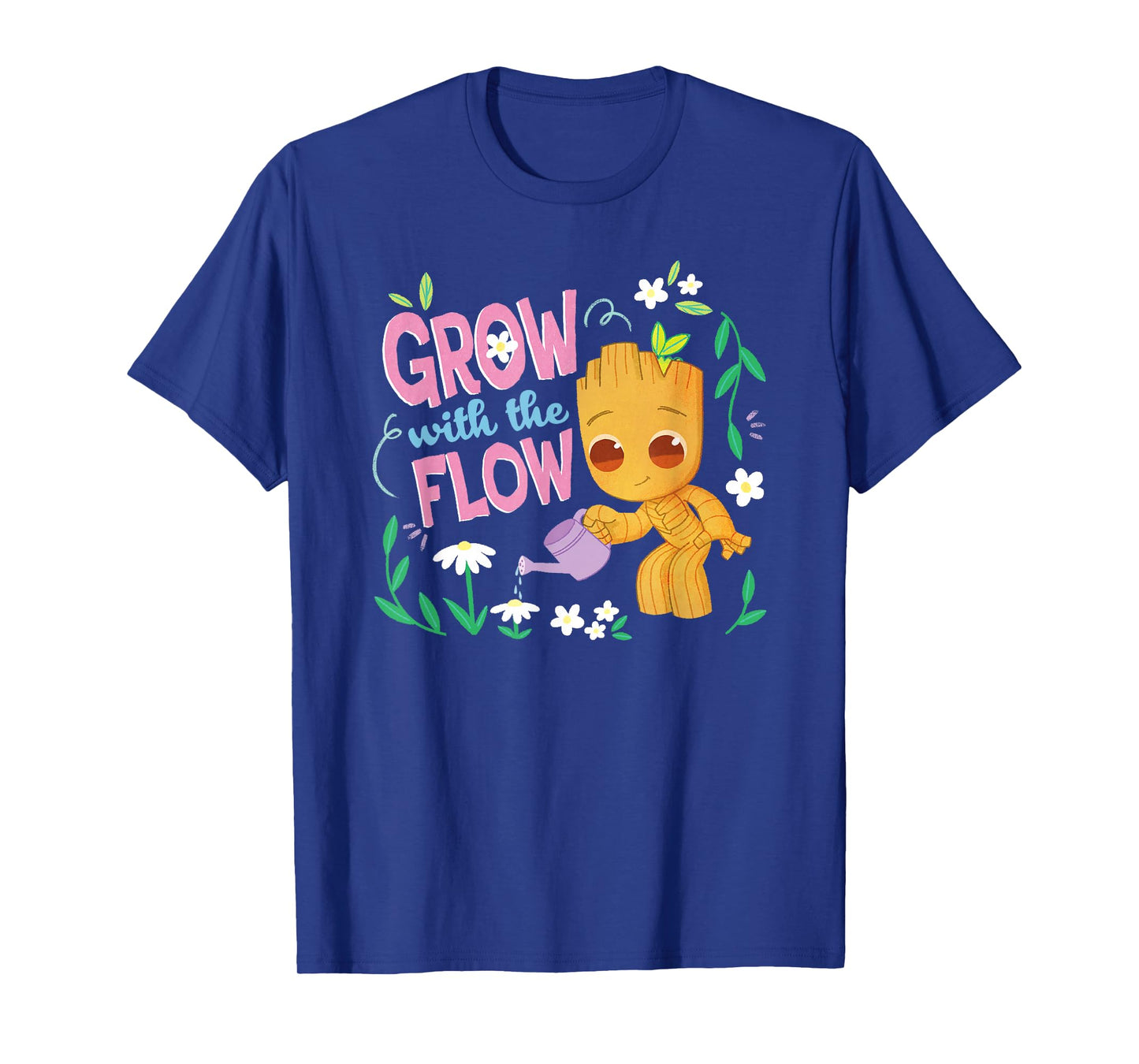 Marvel Spring Grow With The Flow Baby Groot Lovely Floral T-Shirt