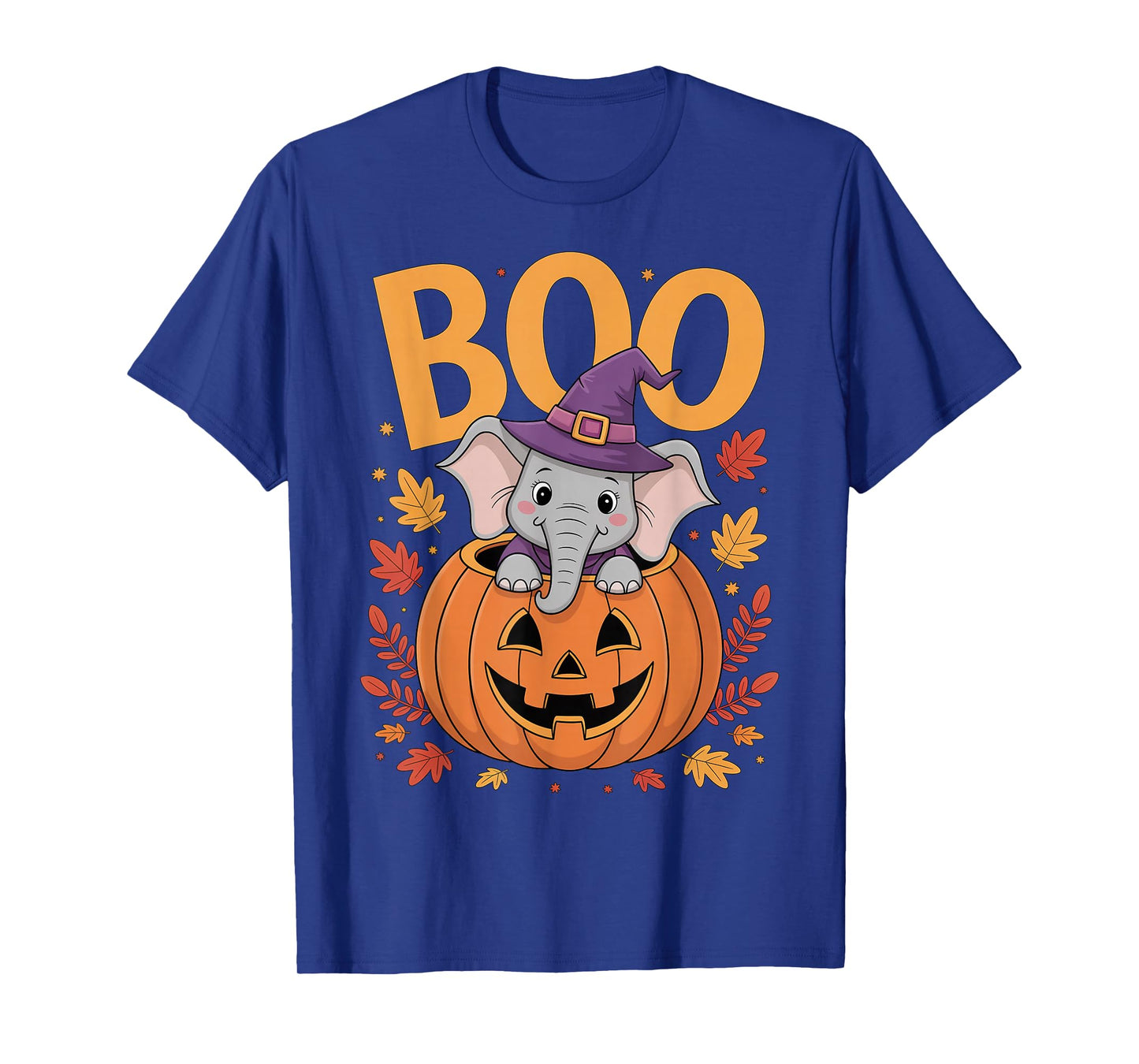 Elephant Costume on Pumpkin Halloween Elephant T-Shirt