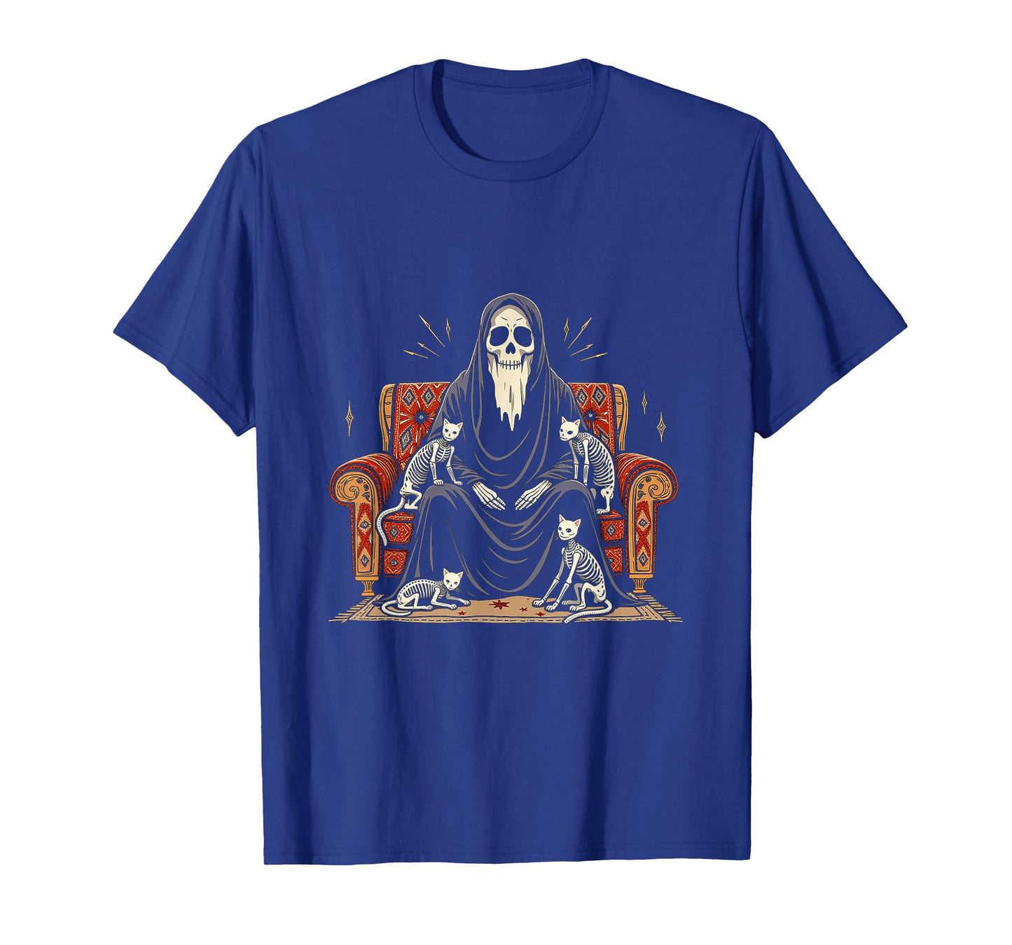 Spooky Reaper and Skeleton Cats – Halloween T-Shirt