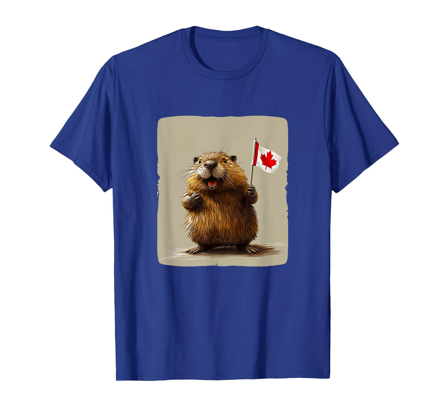 Friendly Canada Beaver Logo for a Nature Lover's Vibe T-Shirt