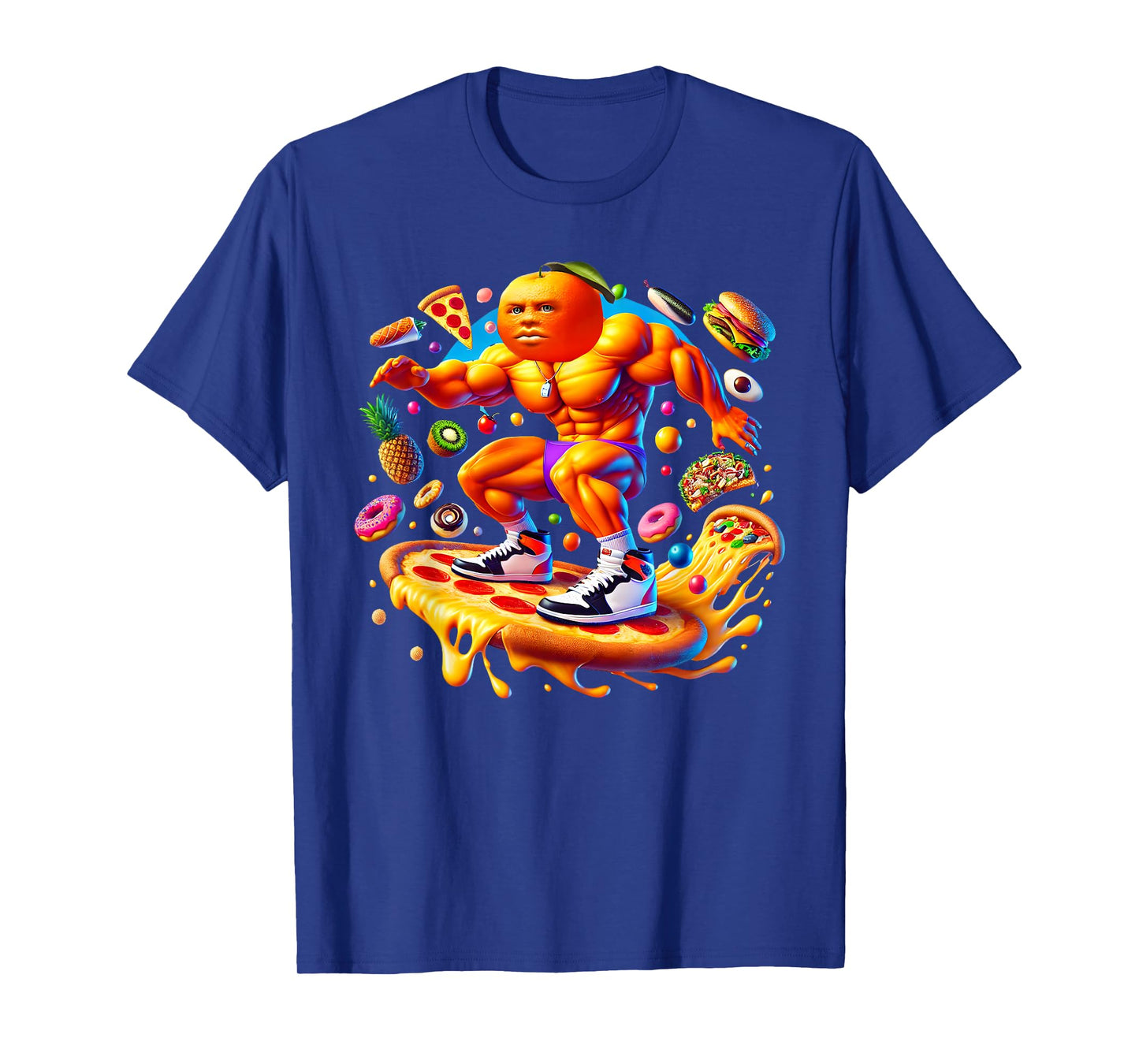 Udin Din Din Dun Pizza Surfer Italian Brainrot Meme T-Shirt