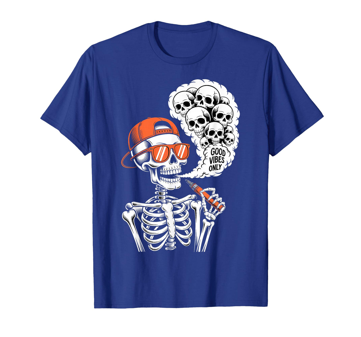Halloween Skeleton Vaping Costume T-Shirt