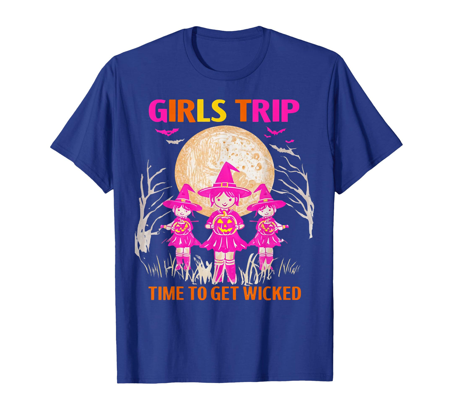 Girls Trip Time Together Wicked, Autumn Witch Halloween Tee T-Shirt