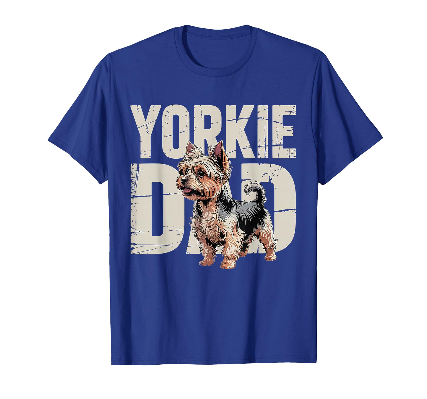 Yorkie Dad Father's Day Dog Lover Yorkshire Terrier Dog Dad T-Shirt