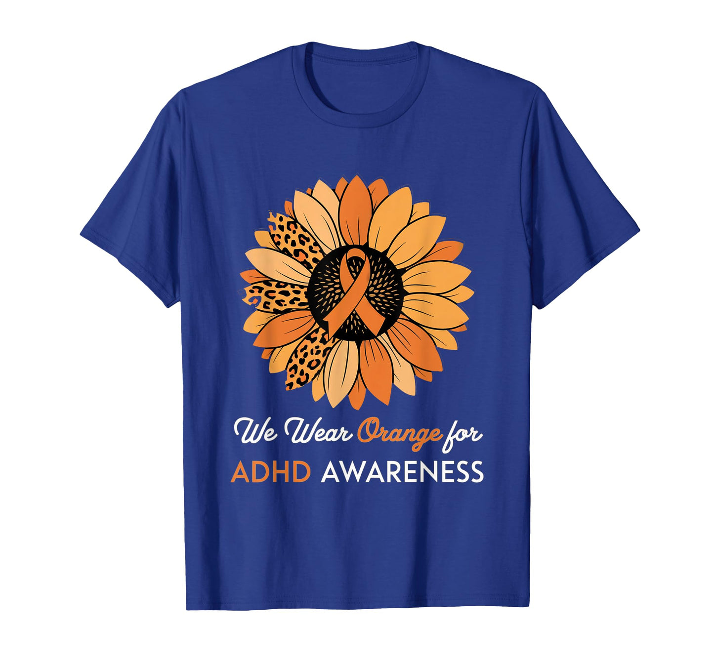 ADHD Awareness Month ADHD Sunflower Embrace Neurodiversity T-Shirt