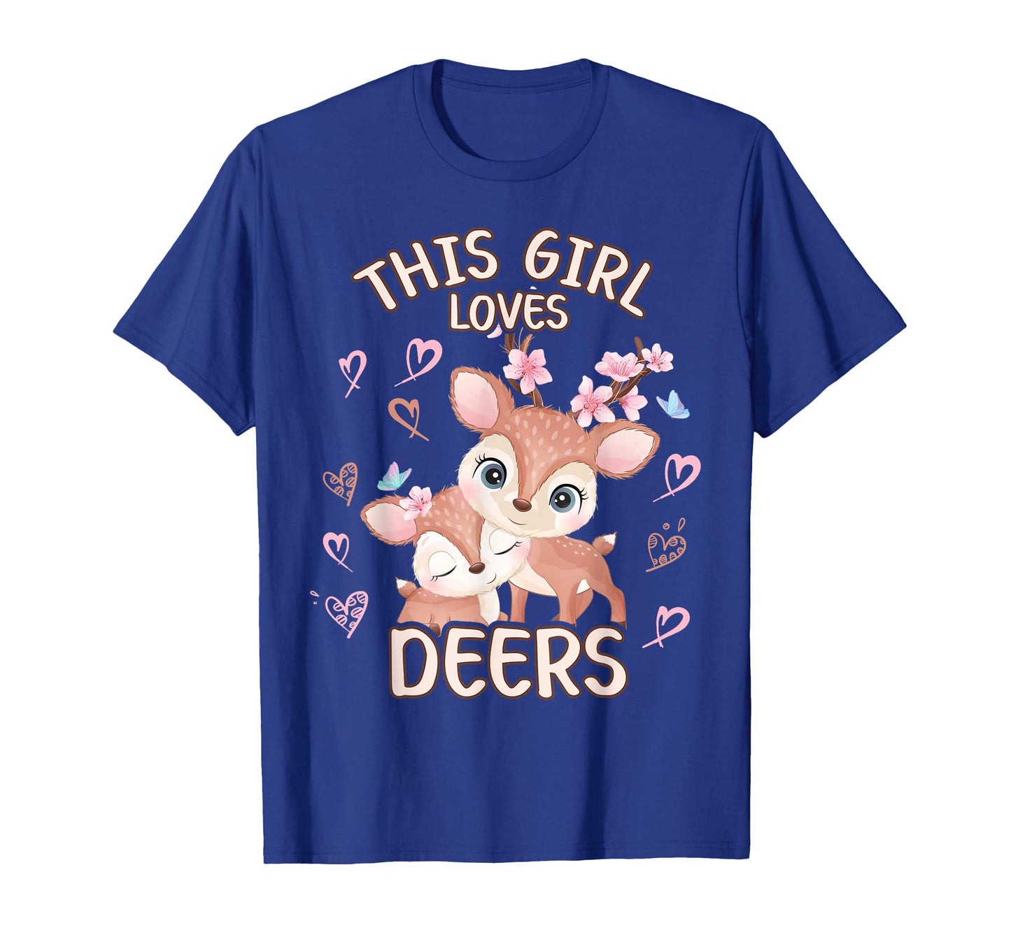This Girls Loves Deers Teen Girls Fawn T-Shirt