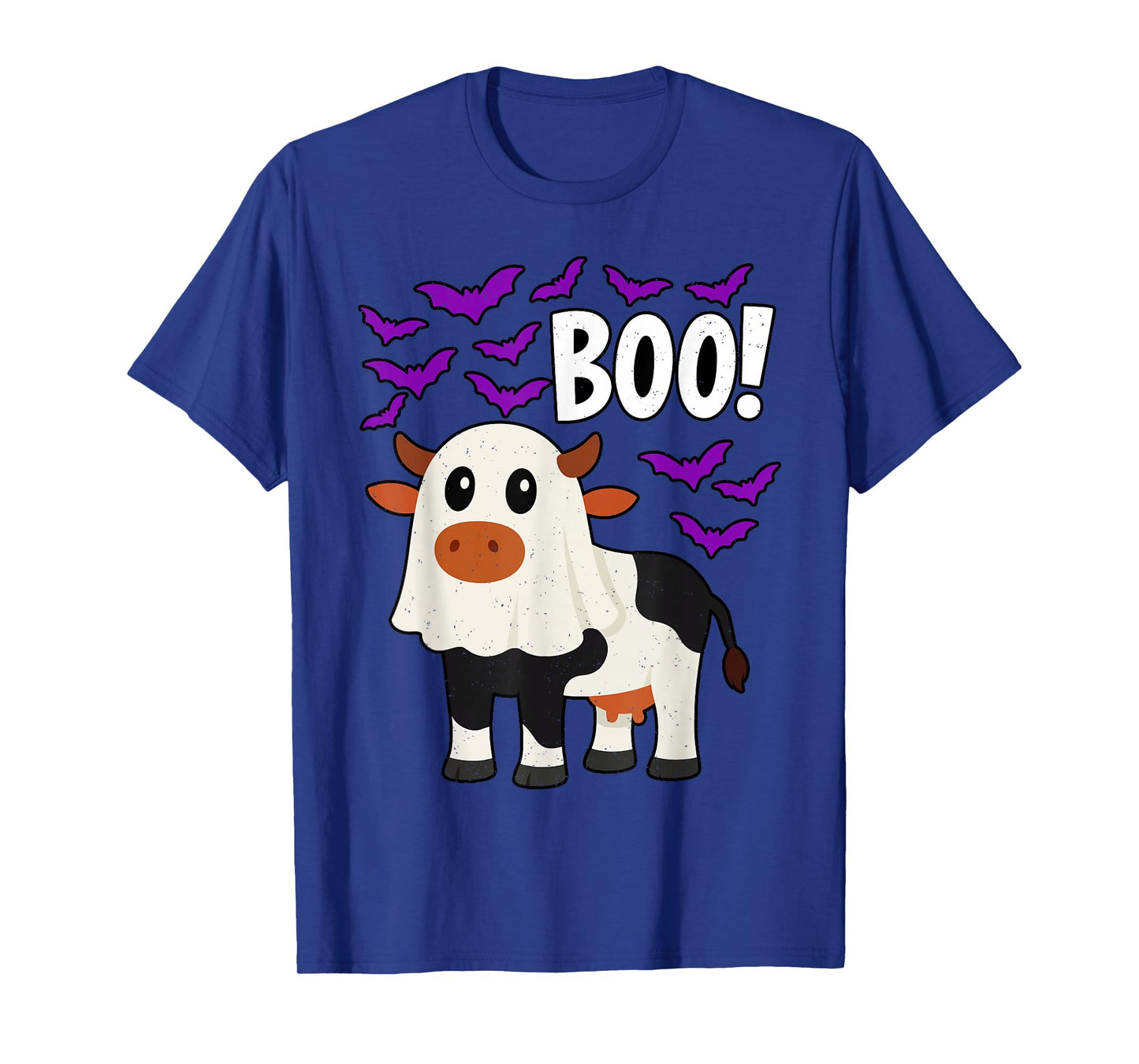 Boo Ghost Cow Halloween Funny Farm Animal Wildlife Spooky T-Shirt
