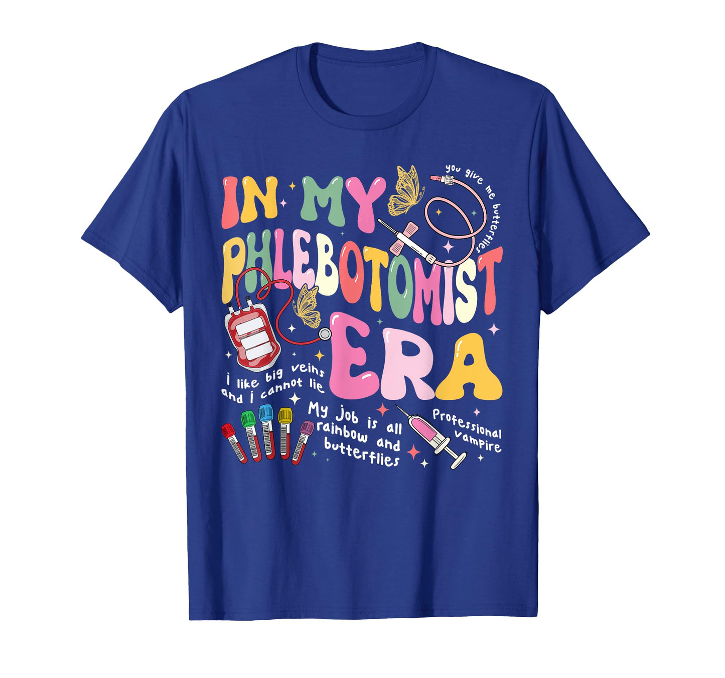 Phlebotomy Nurse In My Phlebotomist Era Groovy T-Shirt