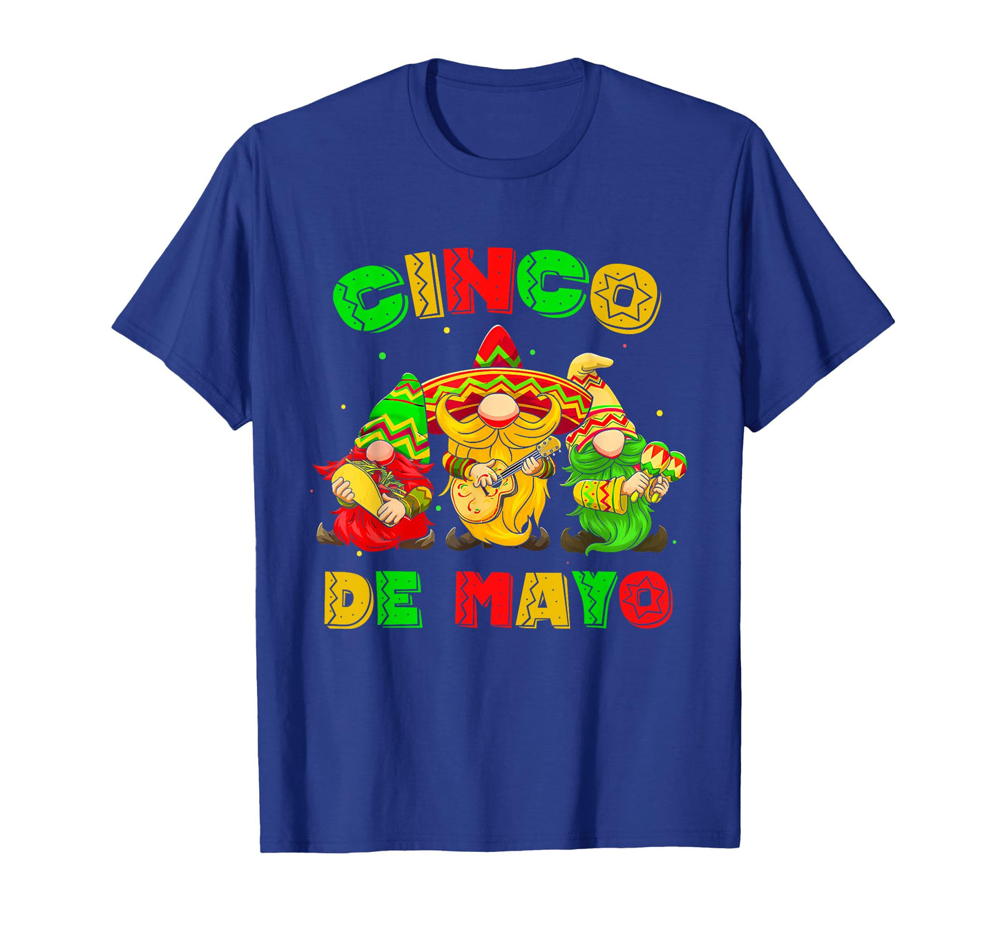 Cinco De Mayo Mexican Gnome Fiesta 5 De Mayo Men Women T-Shirt