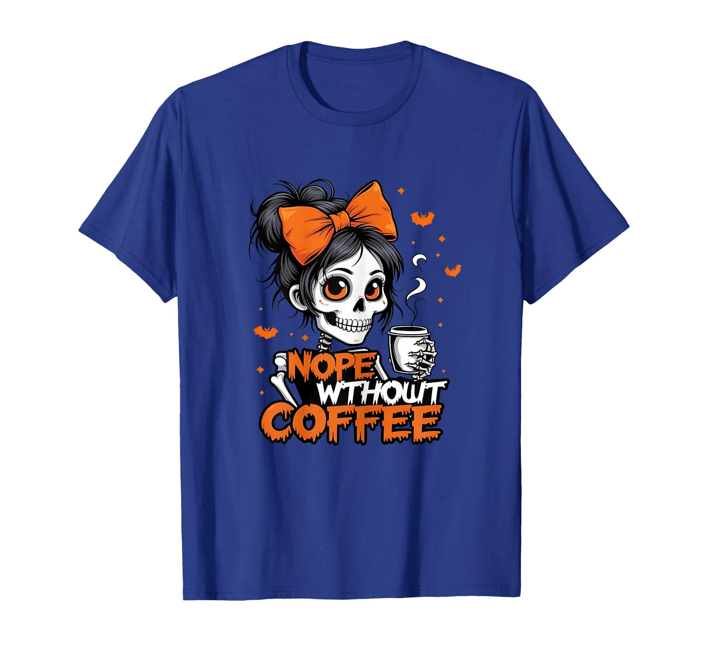 Coffee Skeleton Woman Halloween Coffee Skeleton T-Shirt