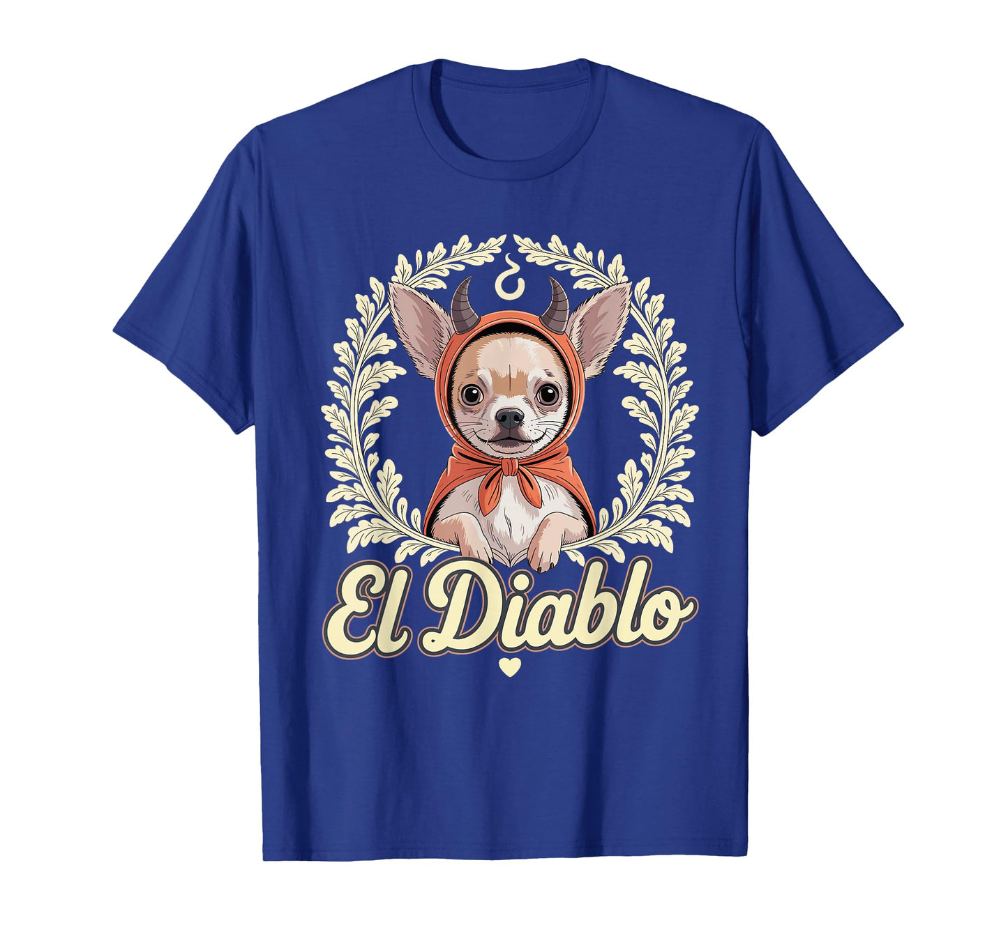 Funny Chihuahua El Diablo Cute Little Devil Vintage Dog T-Shirt