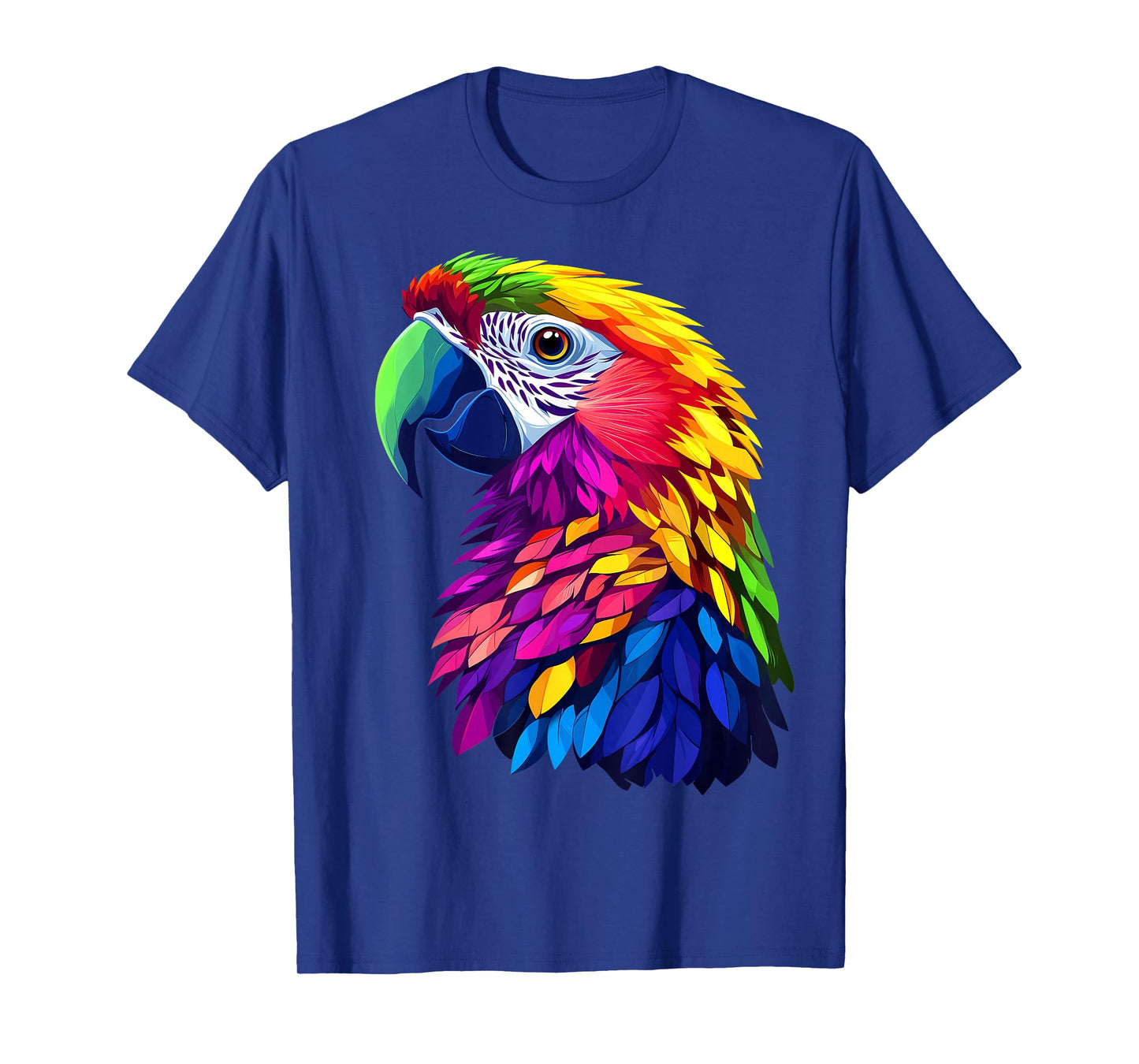 Colorful Macaw Vibrant Rainforest Birds Jungle Animals Black T-Shirt