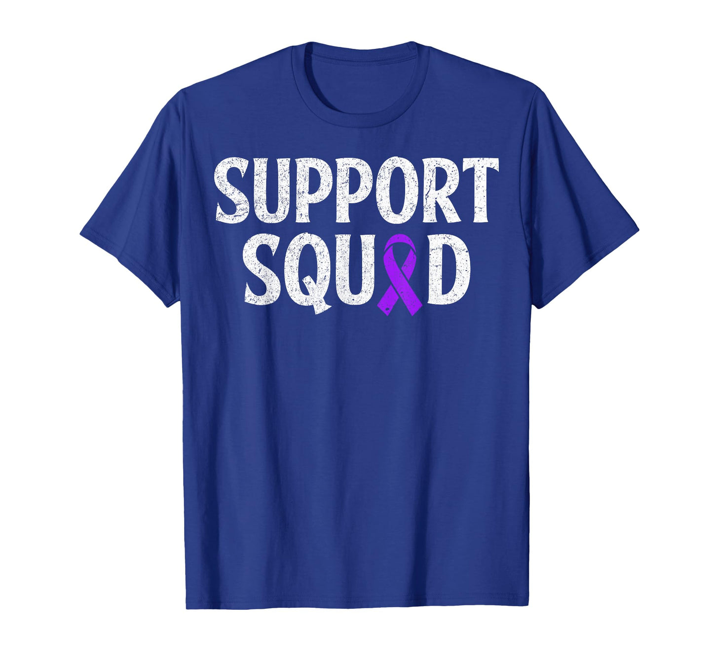Purple Ribbon Support Squad Pancreatic Cancer Awareness T-Shirt