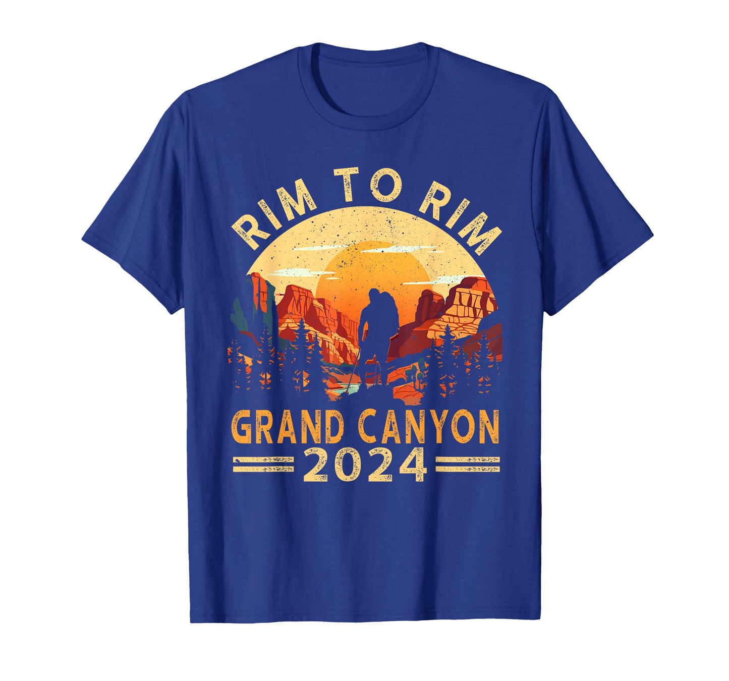 South Rim To North Rim Grand Canyon 2024 Hiking T-Shirt