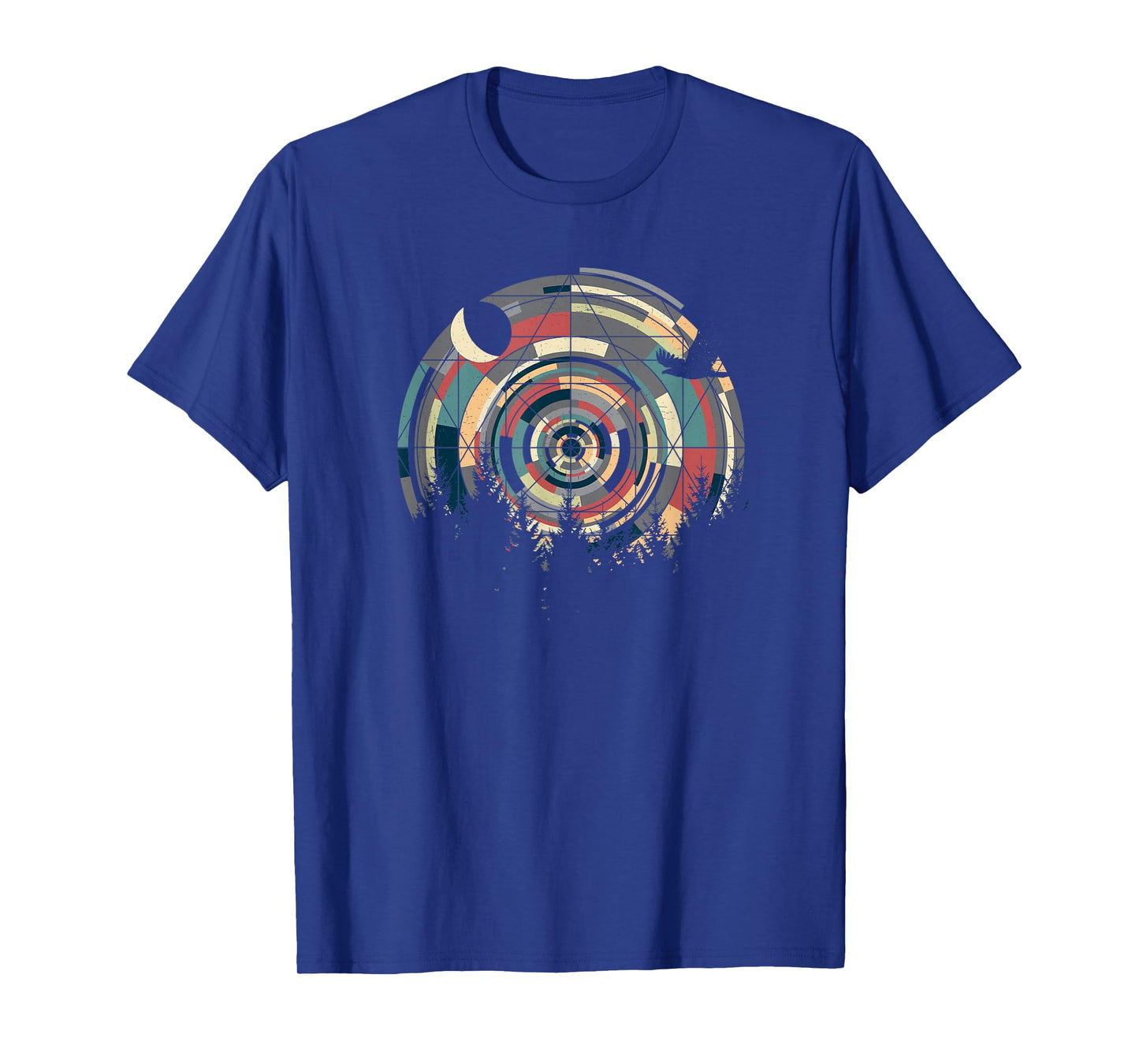 Sacred Geometry Meets Landscape, Moon, Eagle, him & her T-Shirt