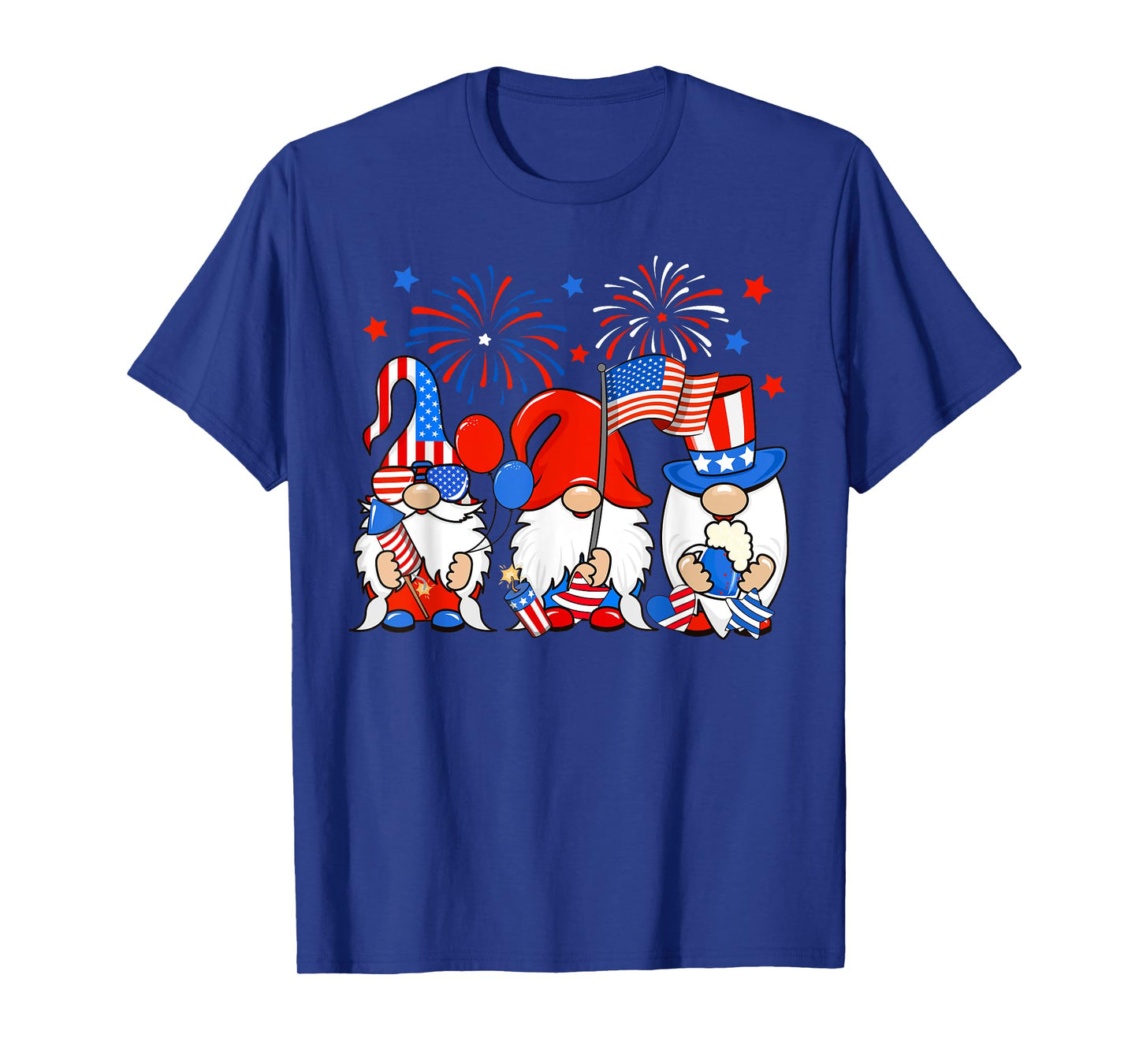 American Gnomes Celebrating Independence Day 4th Of July T-Shirt