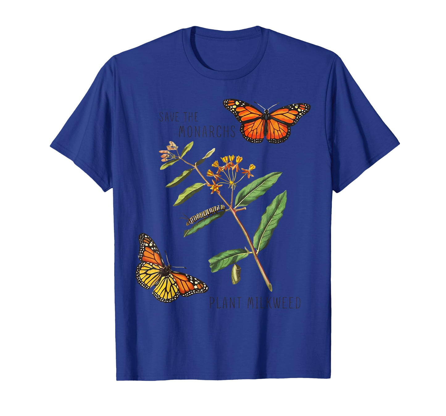 Save The Monarchs Plant Some Milkweed - Vintage Butterfly T-Shirt