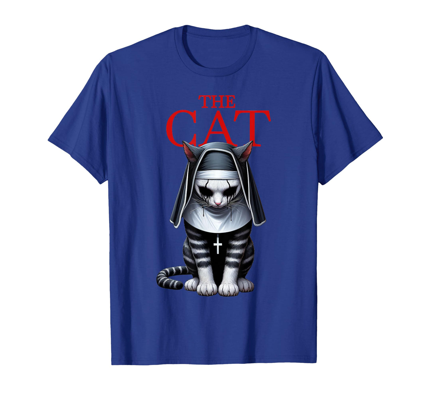 The Cat Horror Cat Halloween Scary Funny T-Shirt