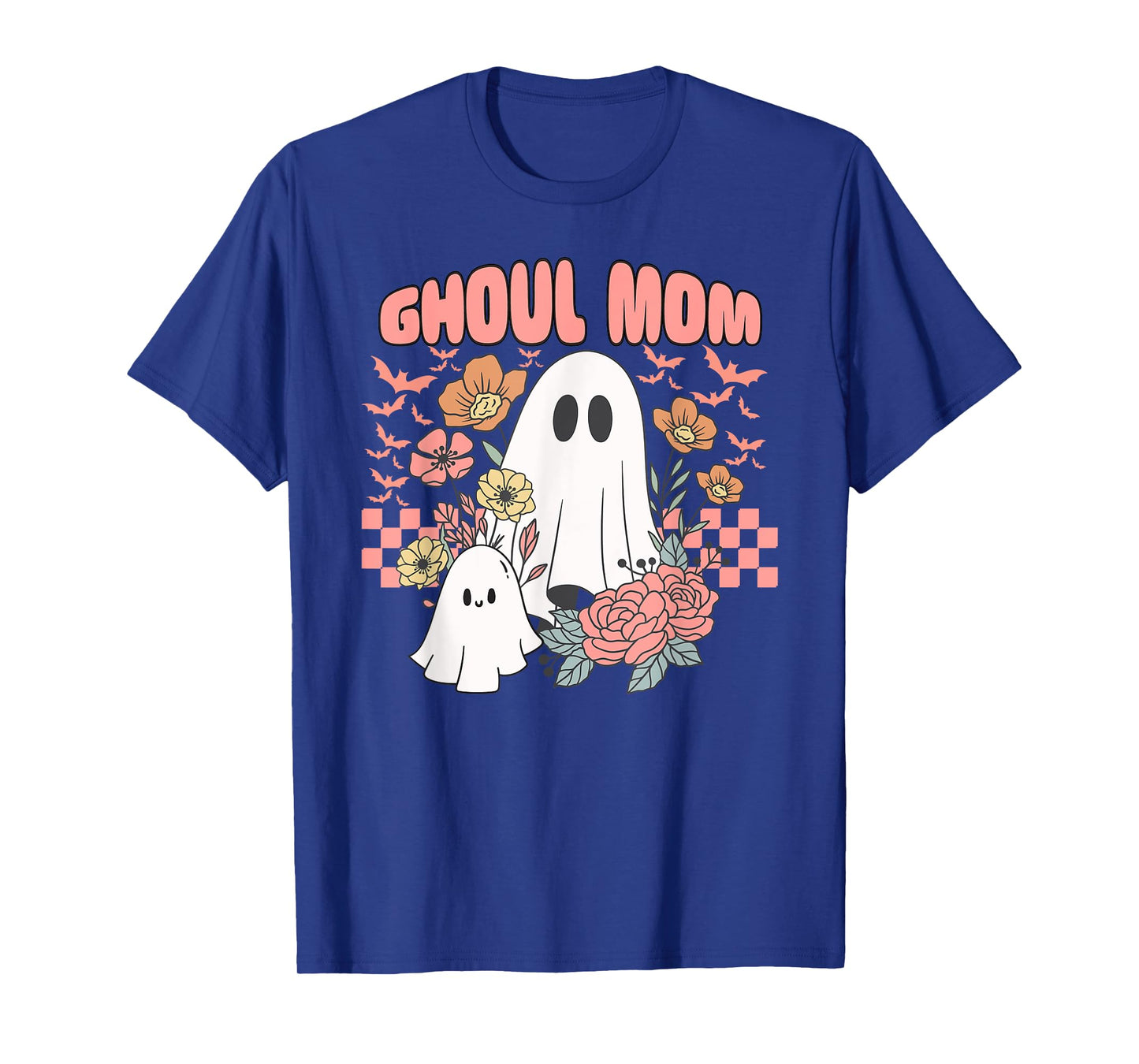 Ghoul Mom Halloween Ghost Spooky Season Retro Mama T-Shirt