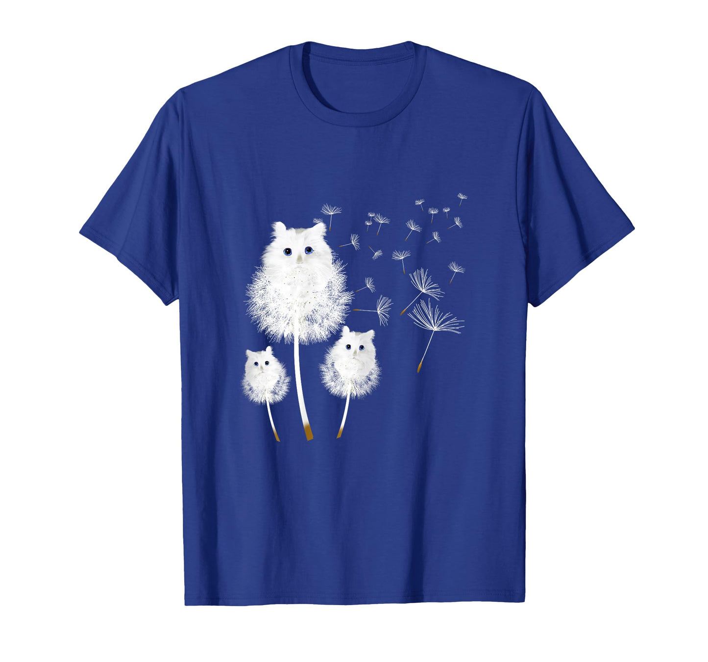 Cat Dandelion amazing Flower Cat lover design women girls T-Shirt