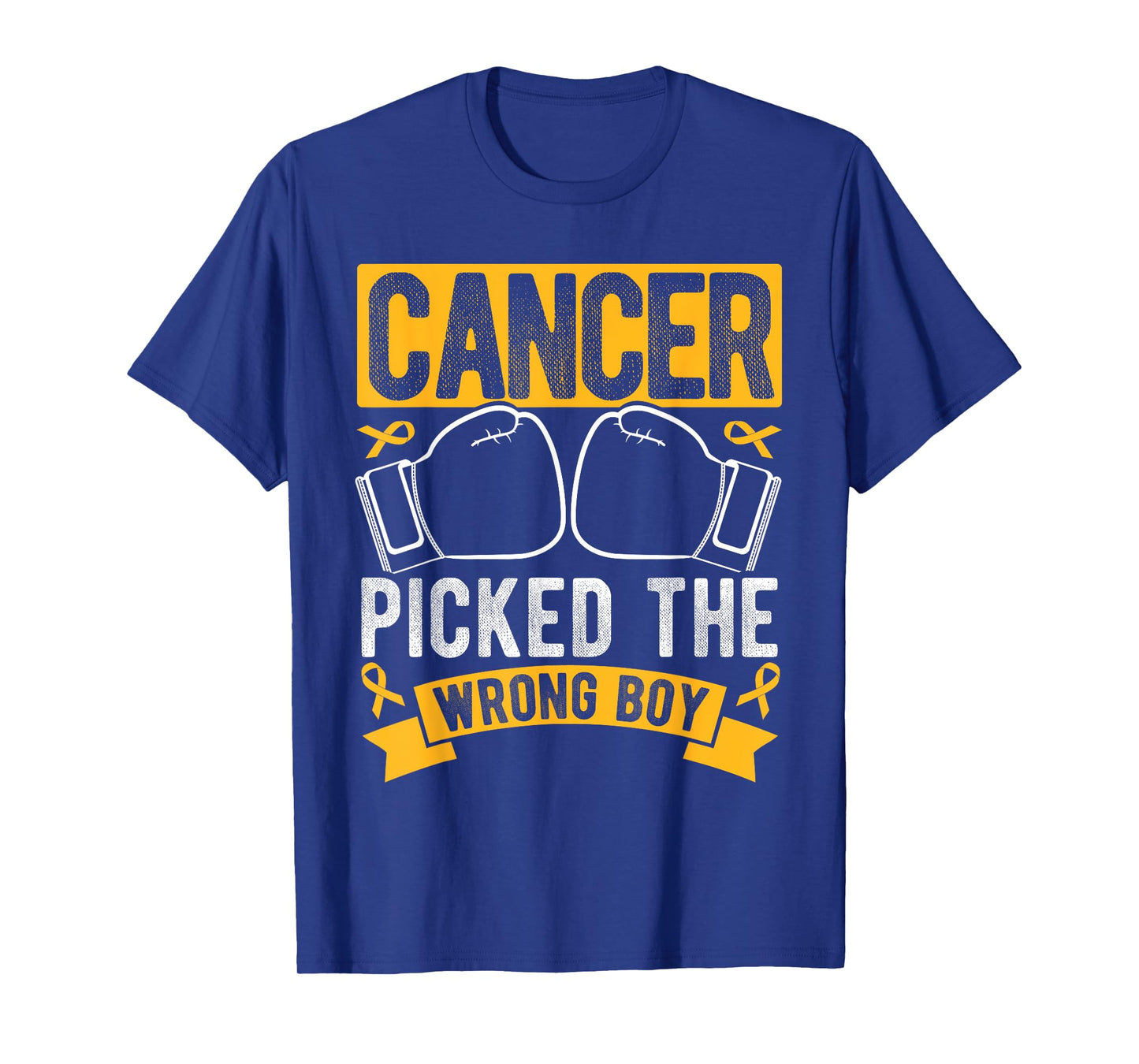 Cancer PICKED THE WRONG BOY Childhood Cancer Awareness T-Shirt