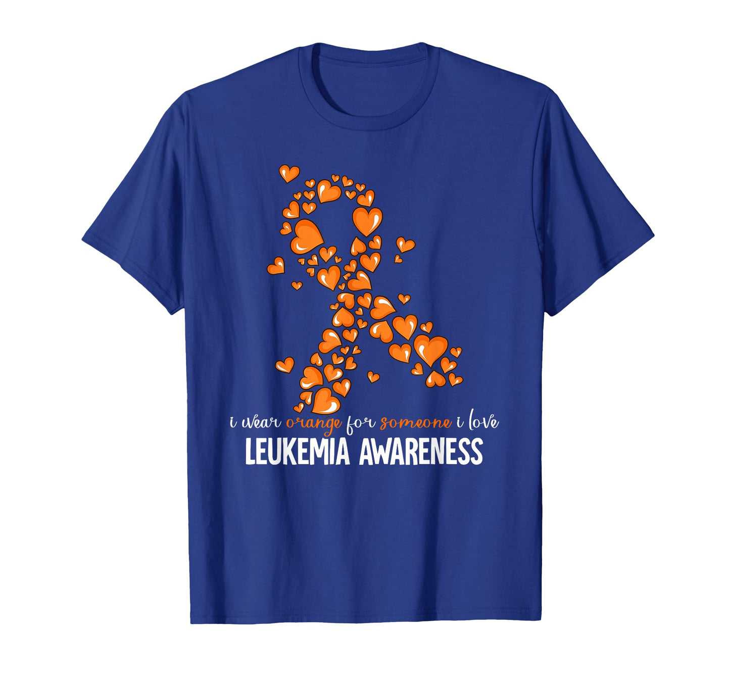 Leukemia Cancer Awareness T-Shirt - Leukemia Cancer Awareness - Unisex-Adults - Black - Small - Short Sleeve - Crew Neck - Modern - Polyester 100%