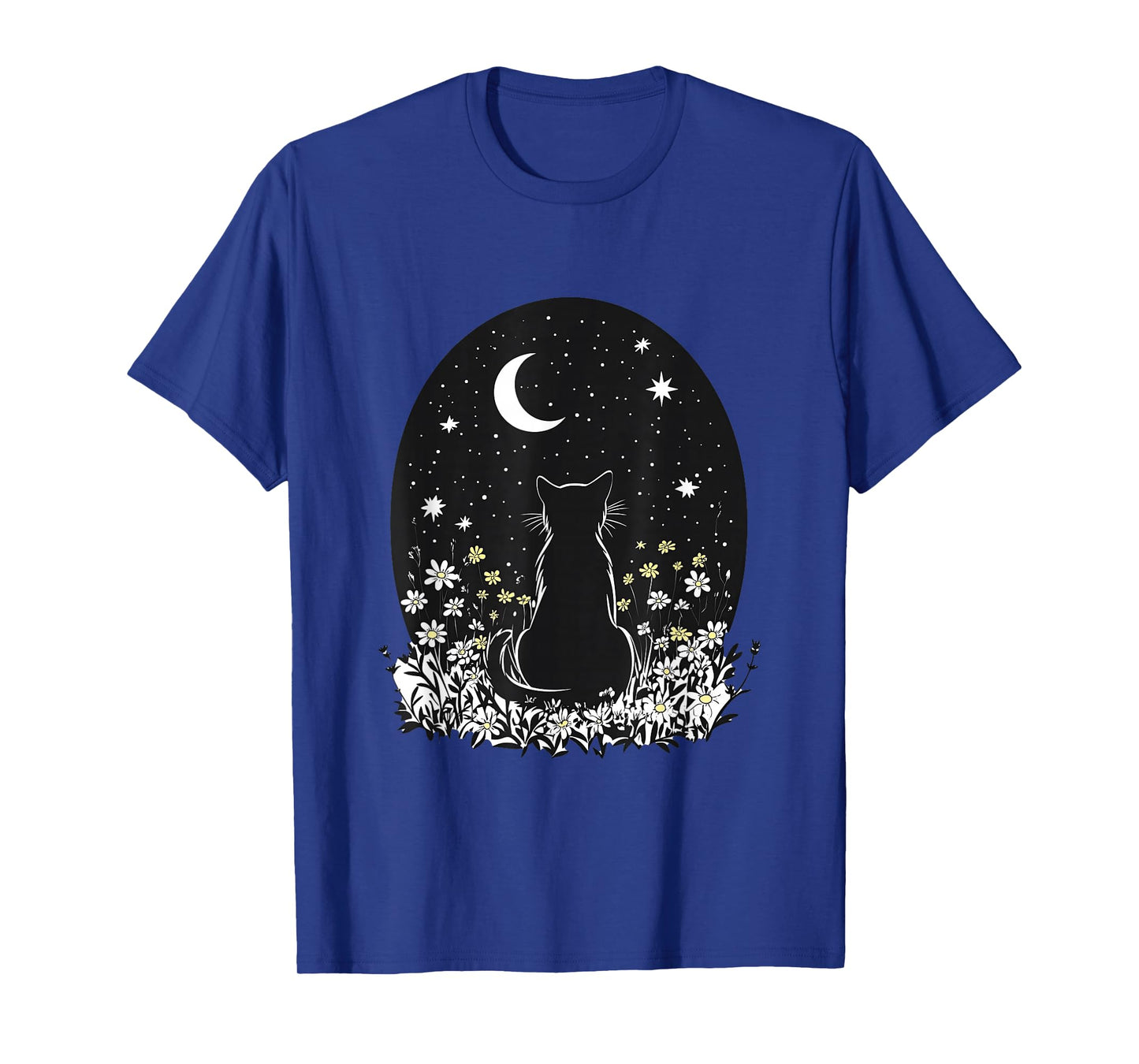 cat moon moonphases cats in nature kittens simple T-Shirt